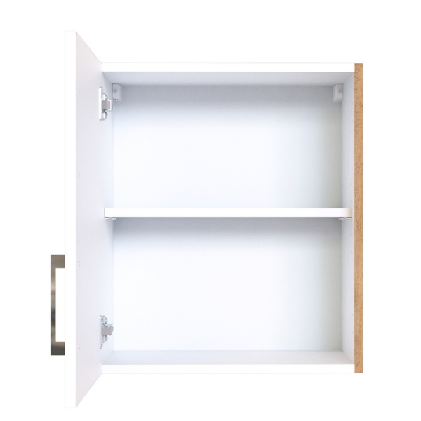 Armoire murale Sorrella 50cm 1 porte - blanc/chêne - Image 8