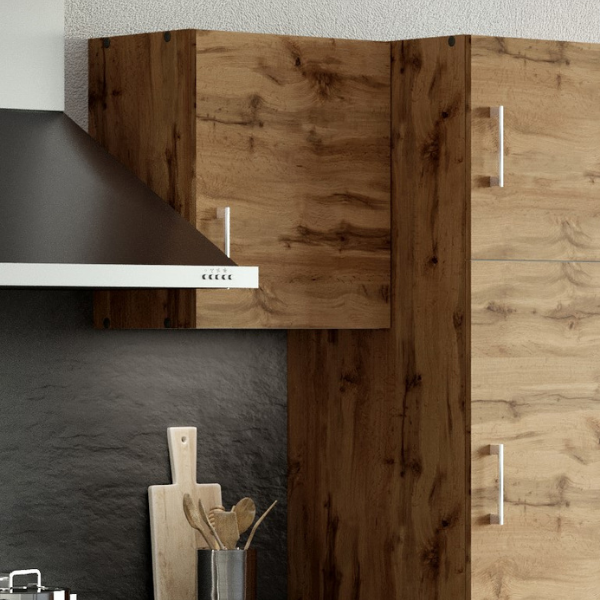 Armoire murale Sorrella 50cm 1 porte - chêne - Image 5