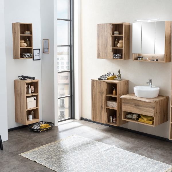 Armoire ouverte Karan 30x35x79cm - chêne - Image 4