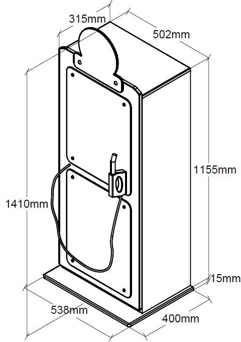 Armoire Petrol Pump 1 porte - Image 3