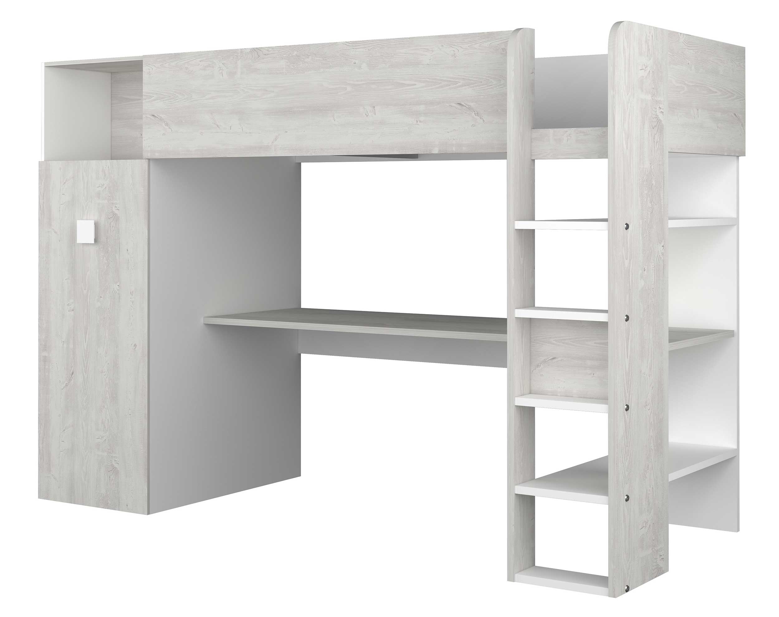 Armoire pour lit mezzanine Jet - blanc - Image 5
