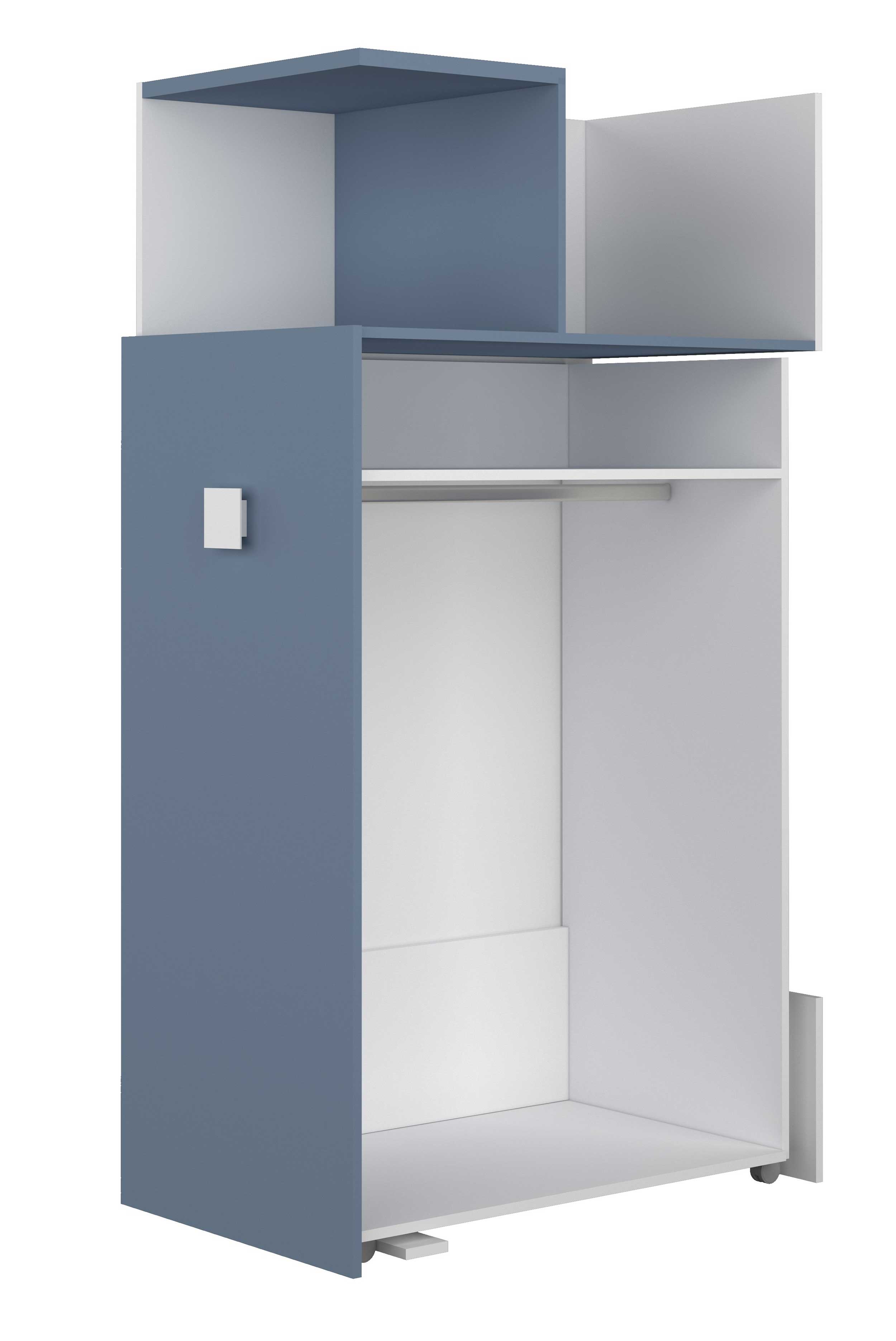 Armoire pour lit mezzanine Jet - bleu - Image 11