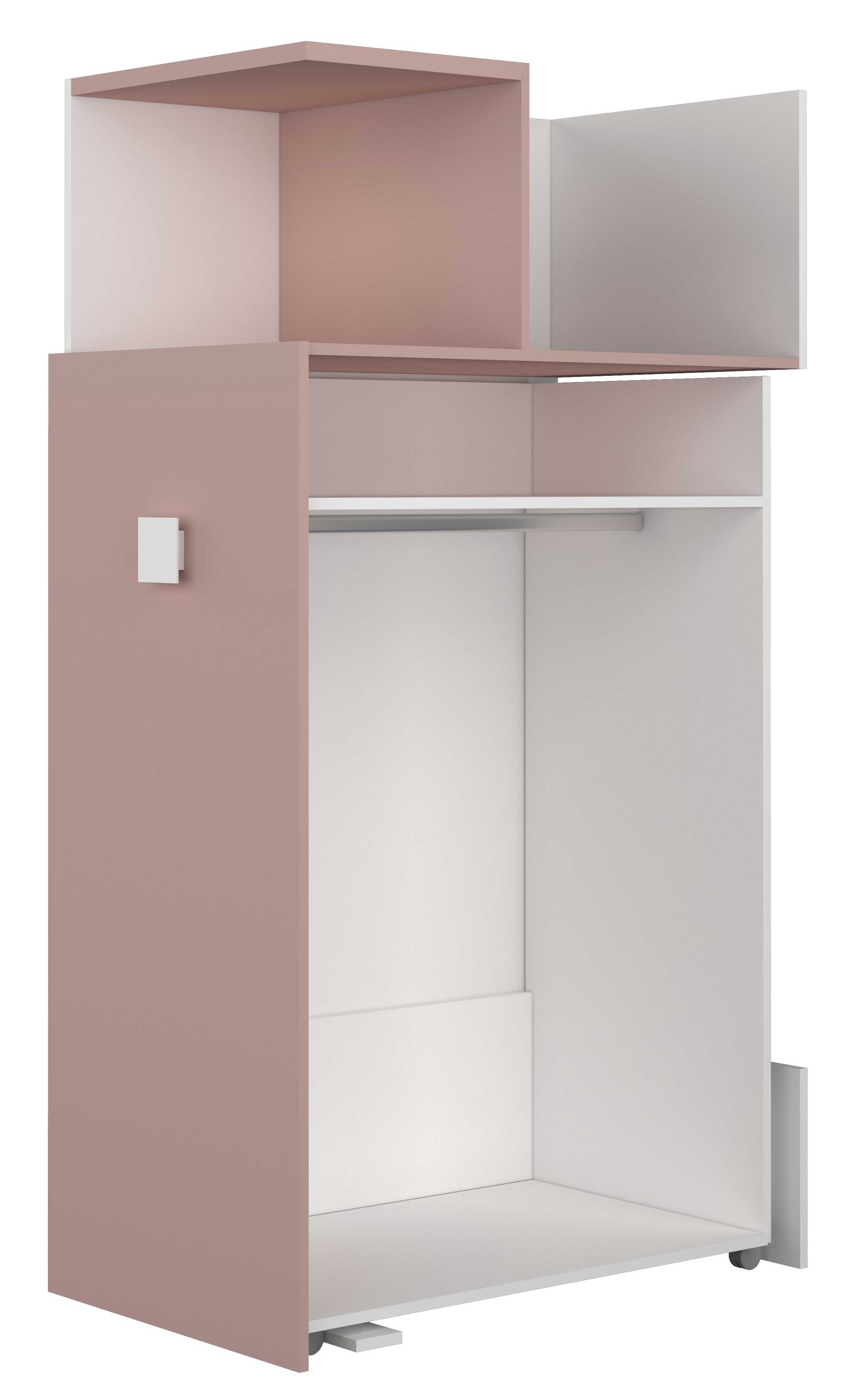 Armoire pour lit mezzanine Jet - vieux rose - Image 11