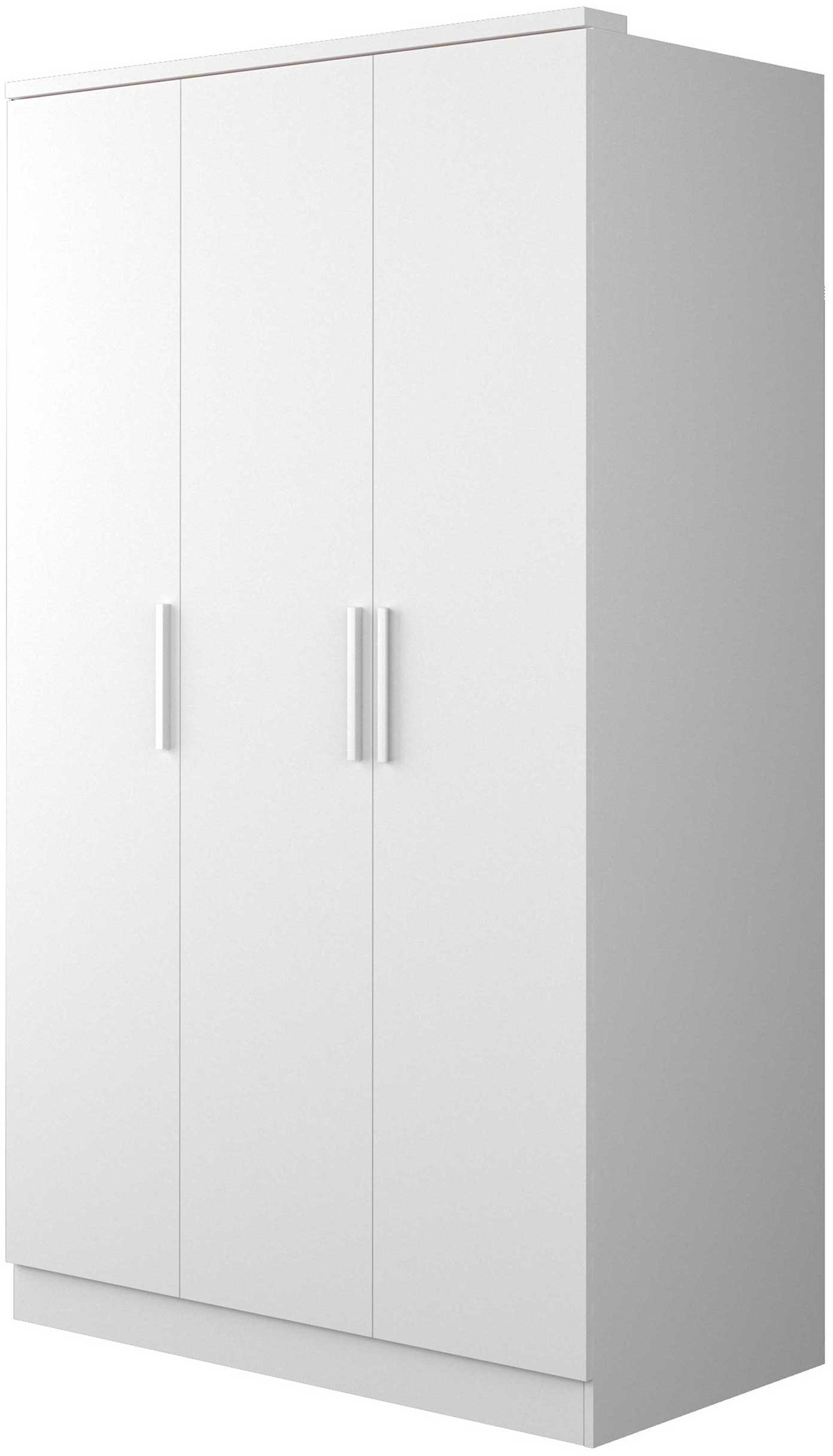 Armoire Ramos 120cm avec 3 portes - blanc - Image 2