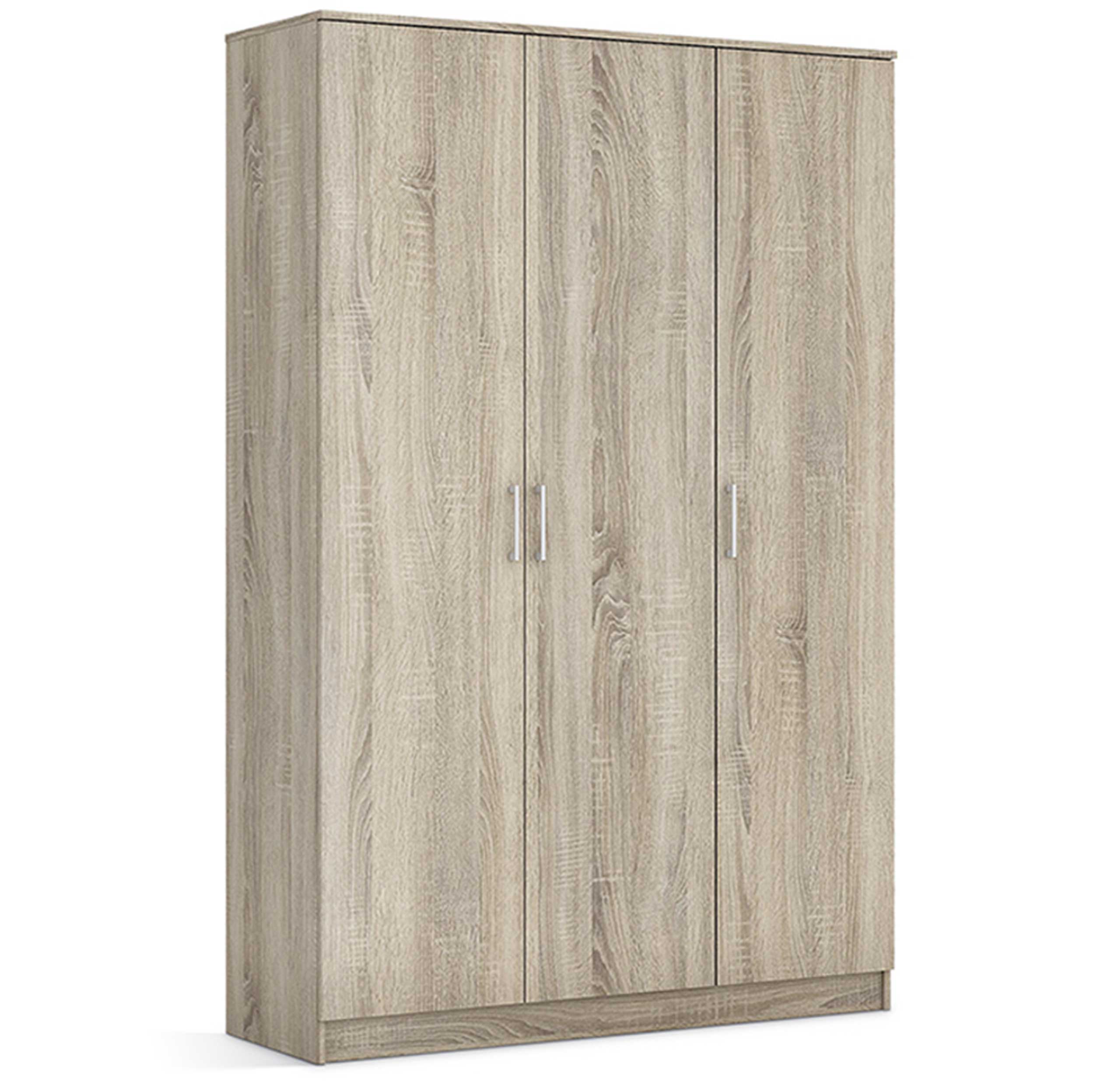 Armoire Ray 120cm avec 3 portes - chêne sonoma - Image 8