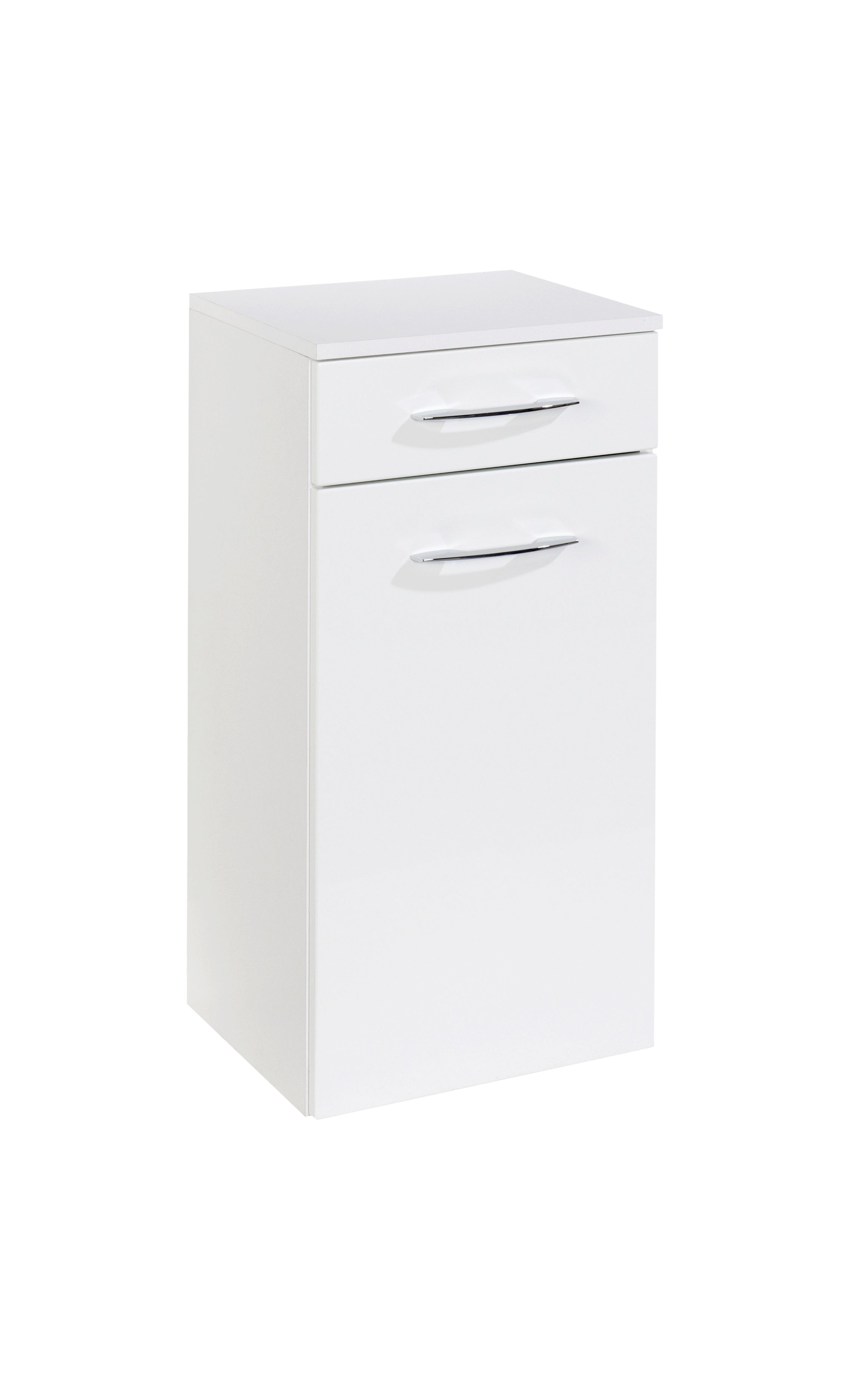 Armoire salle de bains Florent 40cm 1 porte & 1 tiroir - blanc - Image 3