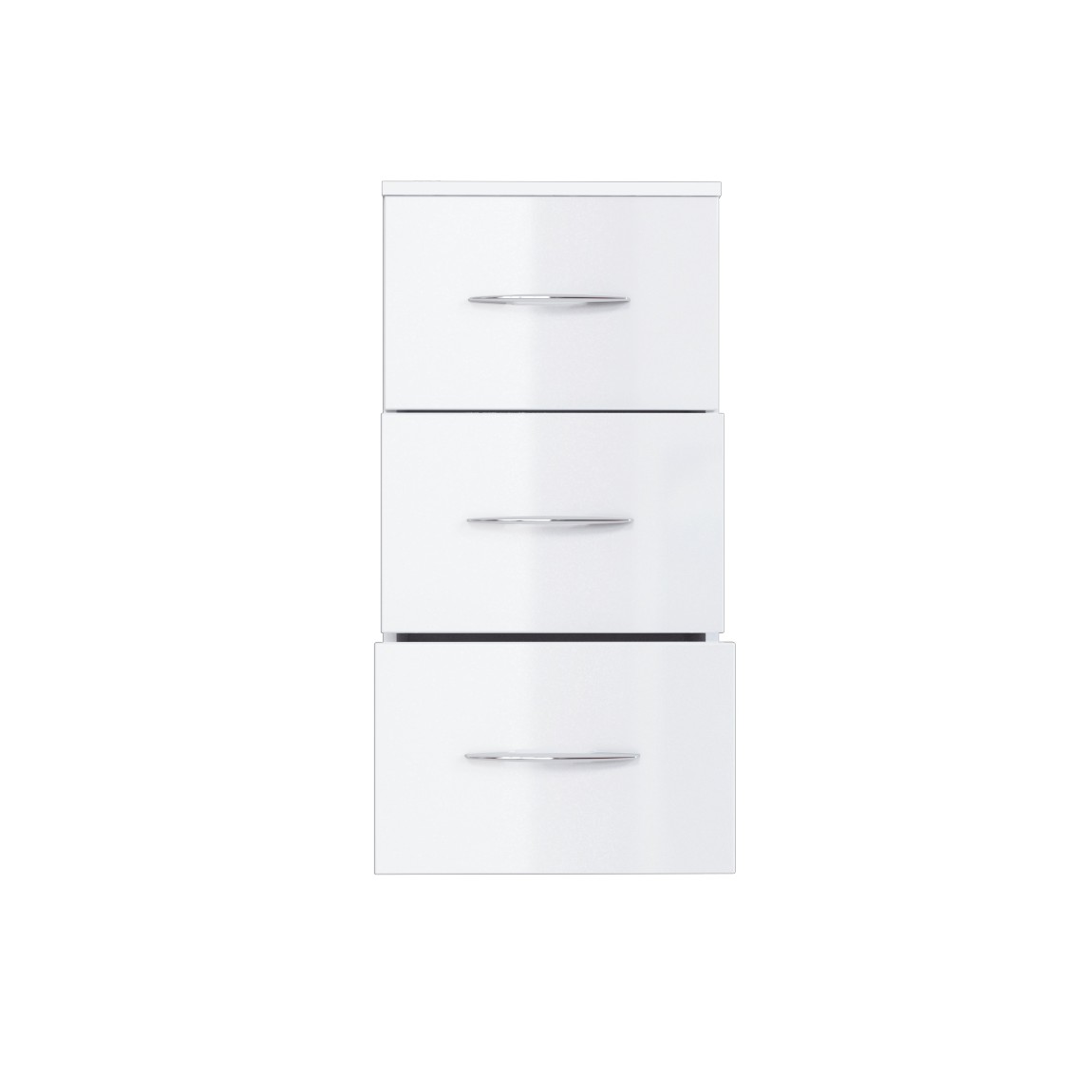 Armoire salle de bains Florent 40cm 3 tiroirs - blanc - Image 5