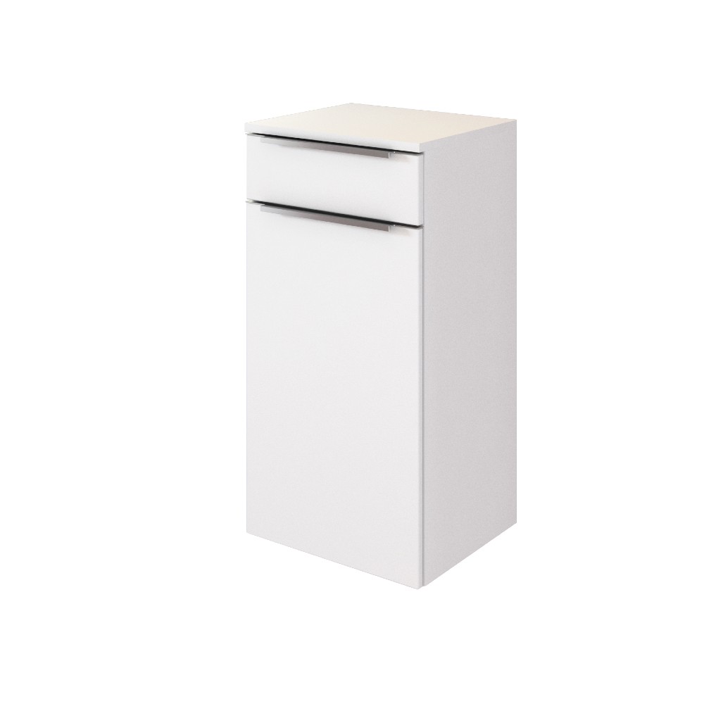 Armoire salle de bains Hansen 40cm 1 porte & 1 tiroir - blanc - Image 11