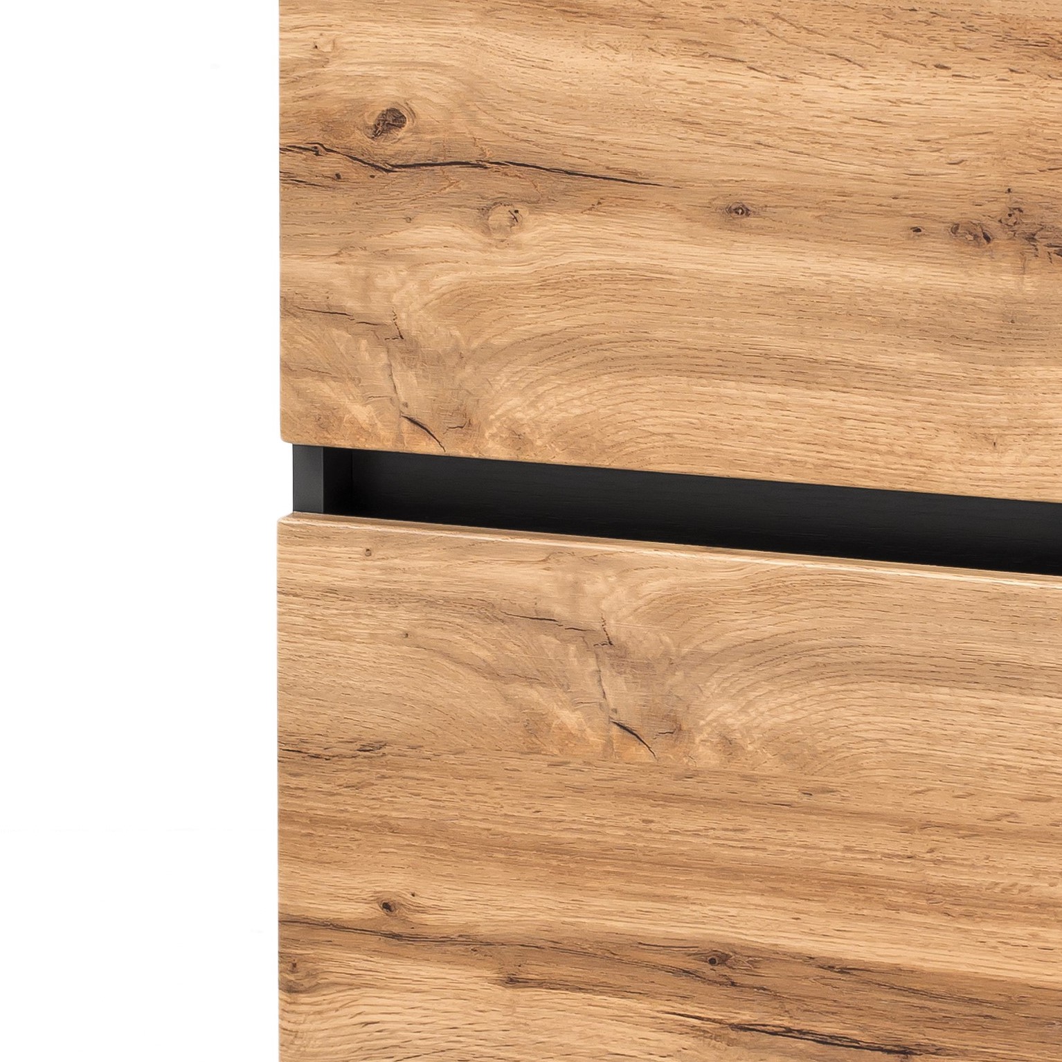 Armoire salle de bains Kornel/Luna 40cm 1 porte & 1 tiroir - gris graphite/chêne - Image 7