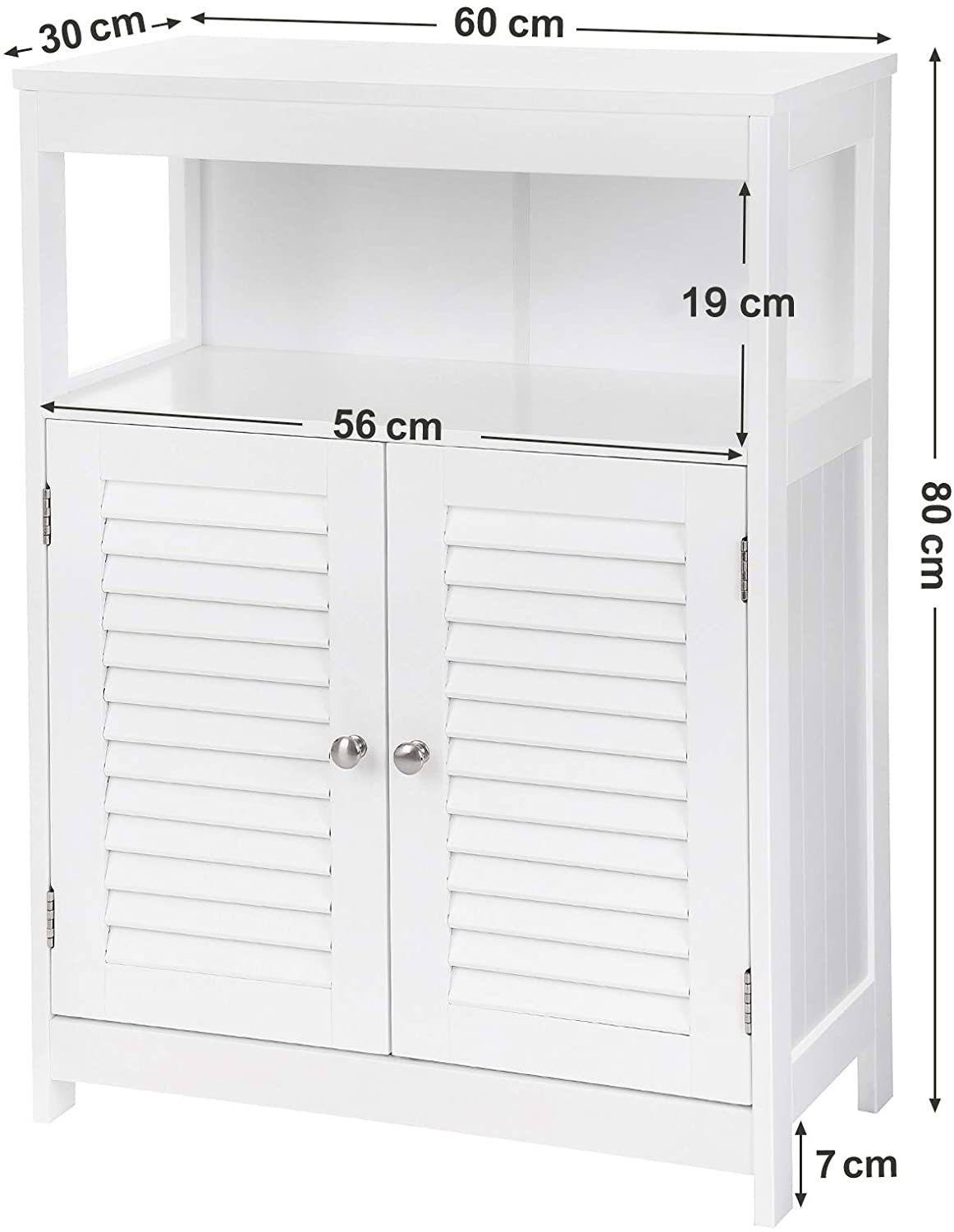 Armoire salle de bains Maggy 60cm - blanc - Image 11