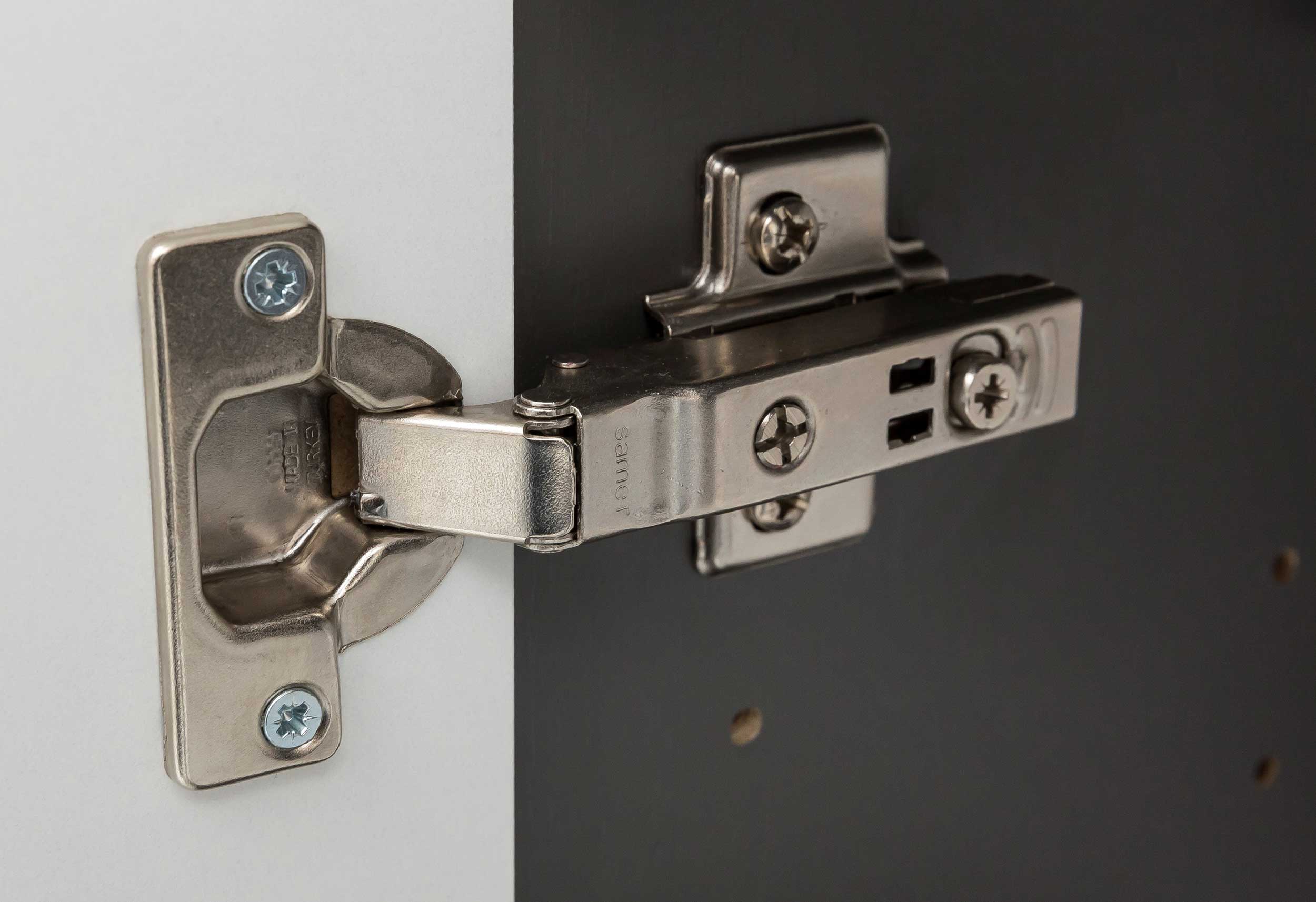 Armoire salle de bains Pisca 40cm 1 porte & 1 tiroir - graphite - Image 3