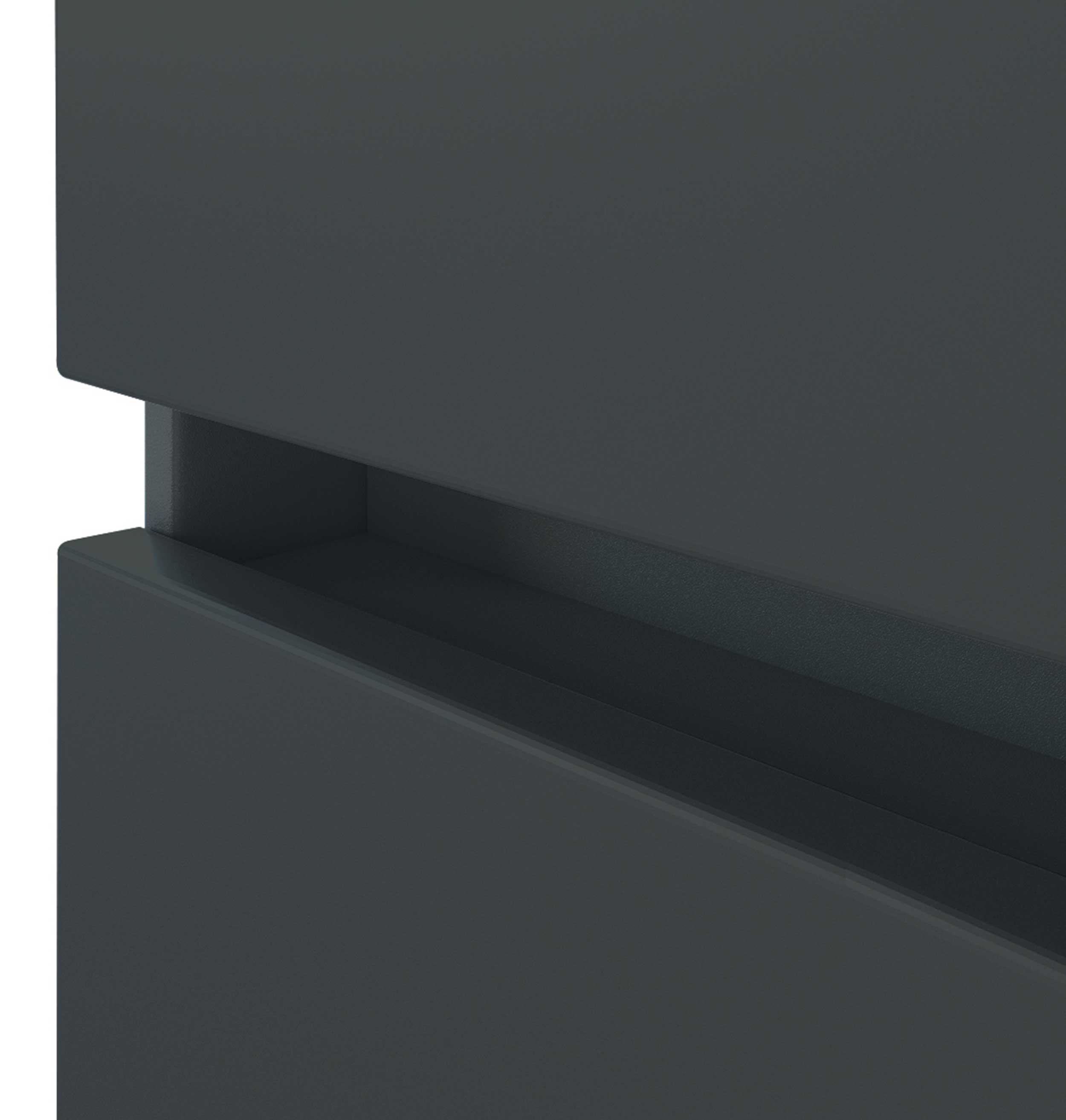 Armoire salle de bains Pisca 40cm 1 porte & 1 tiroir - graphite - Image 6