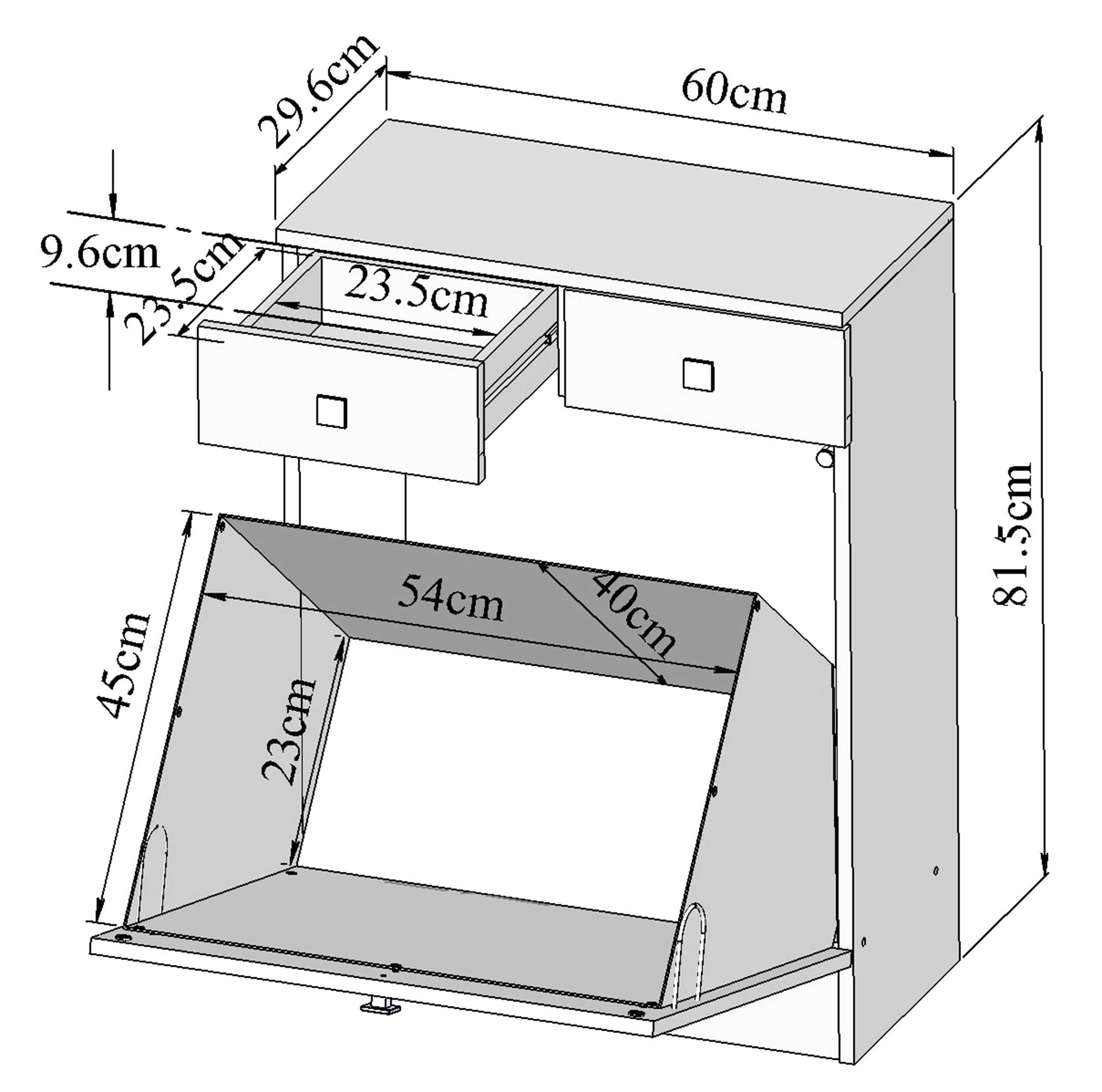 Armoire salle de bains Variety - blanc/chêne - Image 2