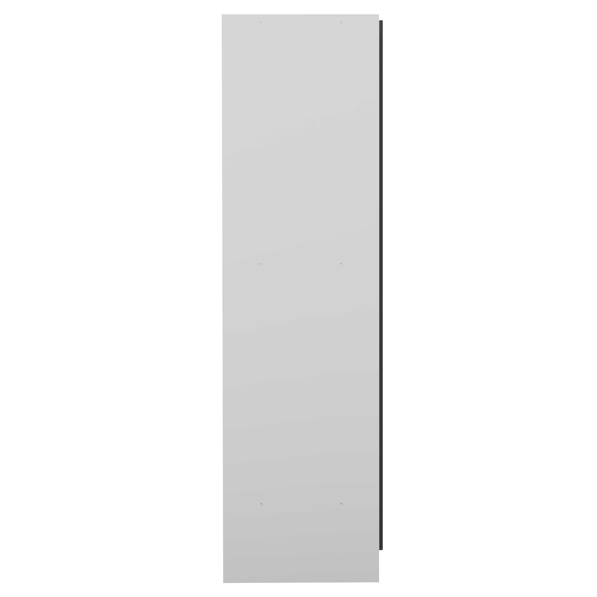 Armoire Spike 112/185cm avec rideau - blanc/gris - Image 5