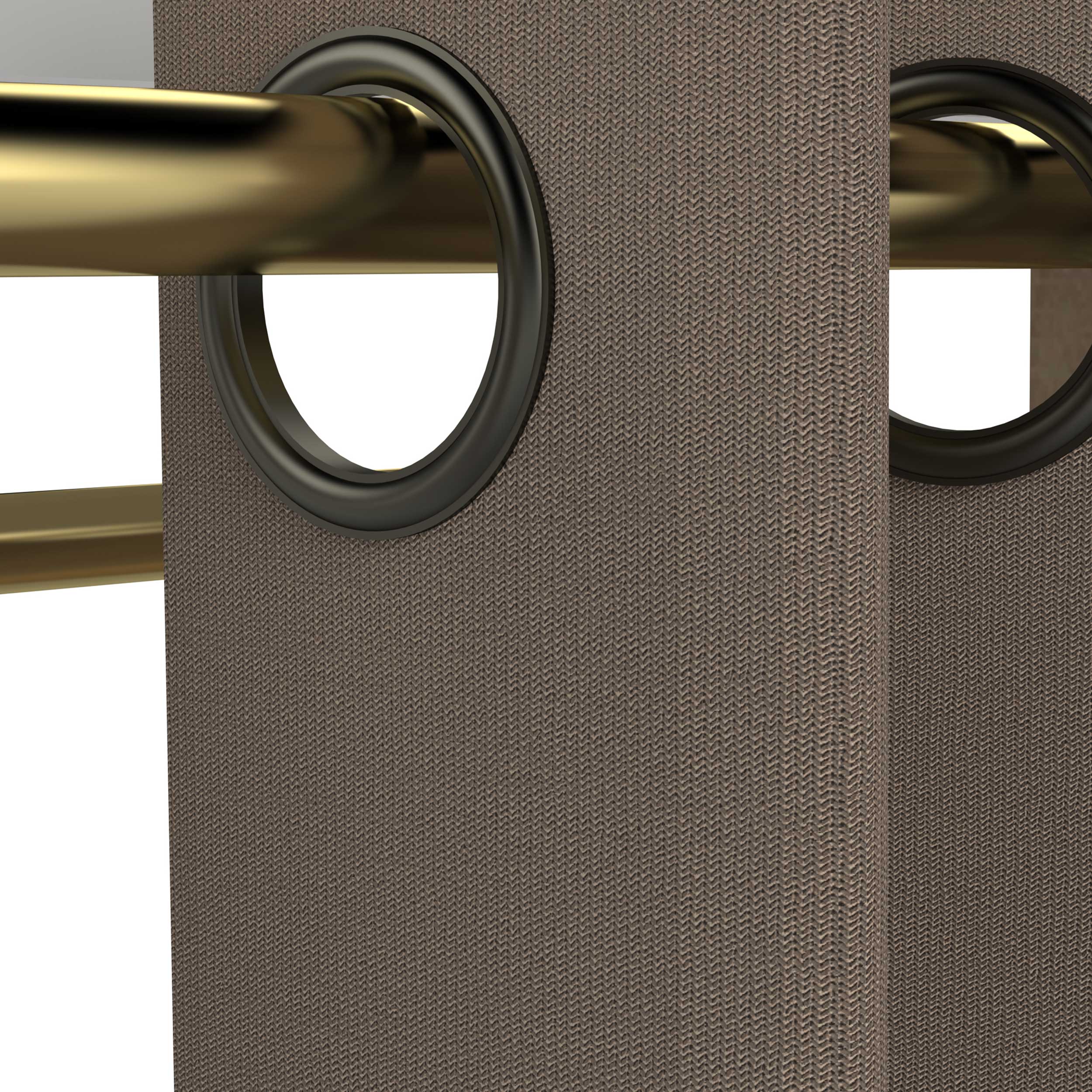 Armoire Spike 112/185cm avec rideau - chêne/taupe - Image 2