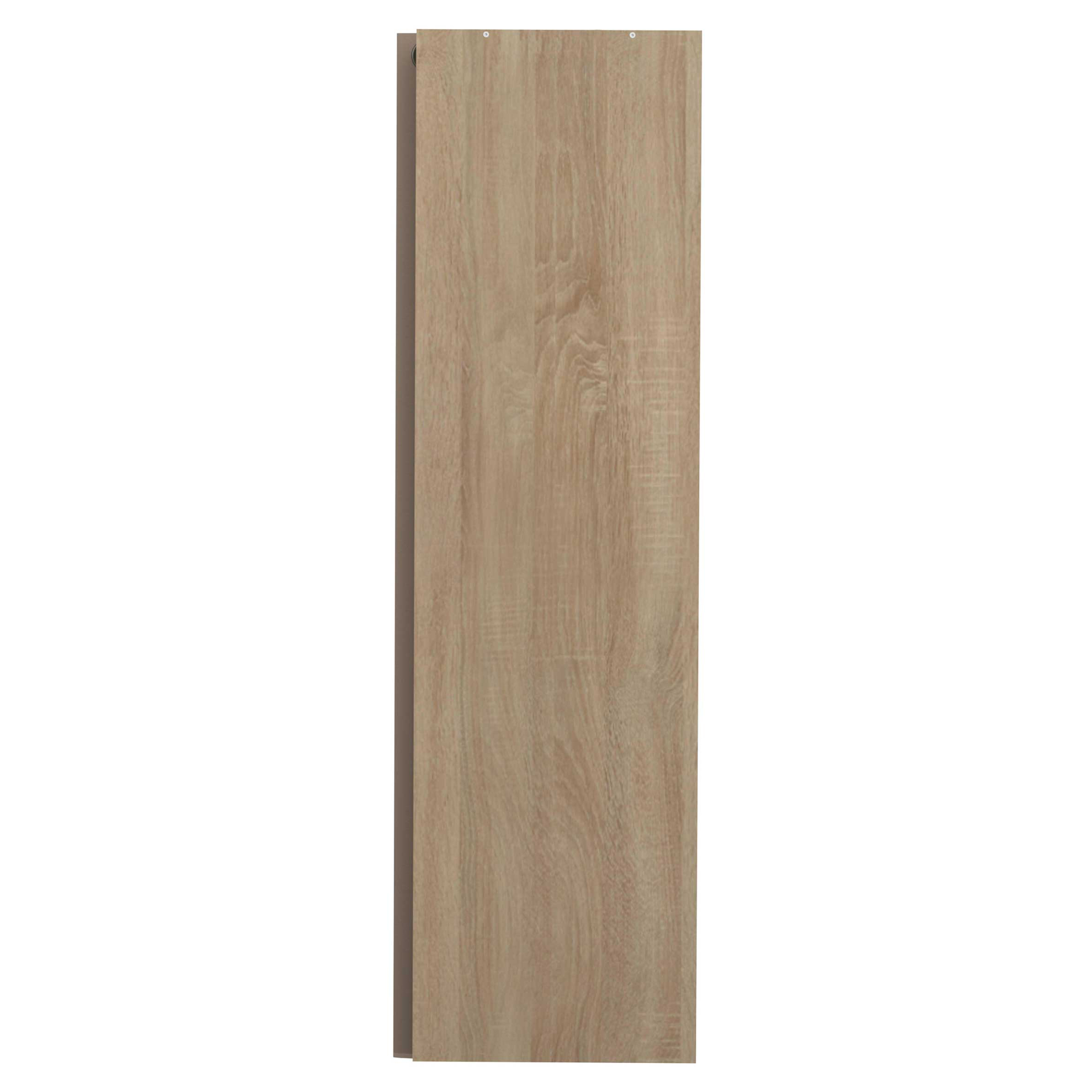 Armoire Spike 112/185cm avec rideau - chêne/taupe - Image 4