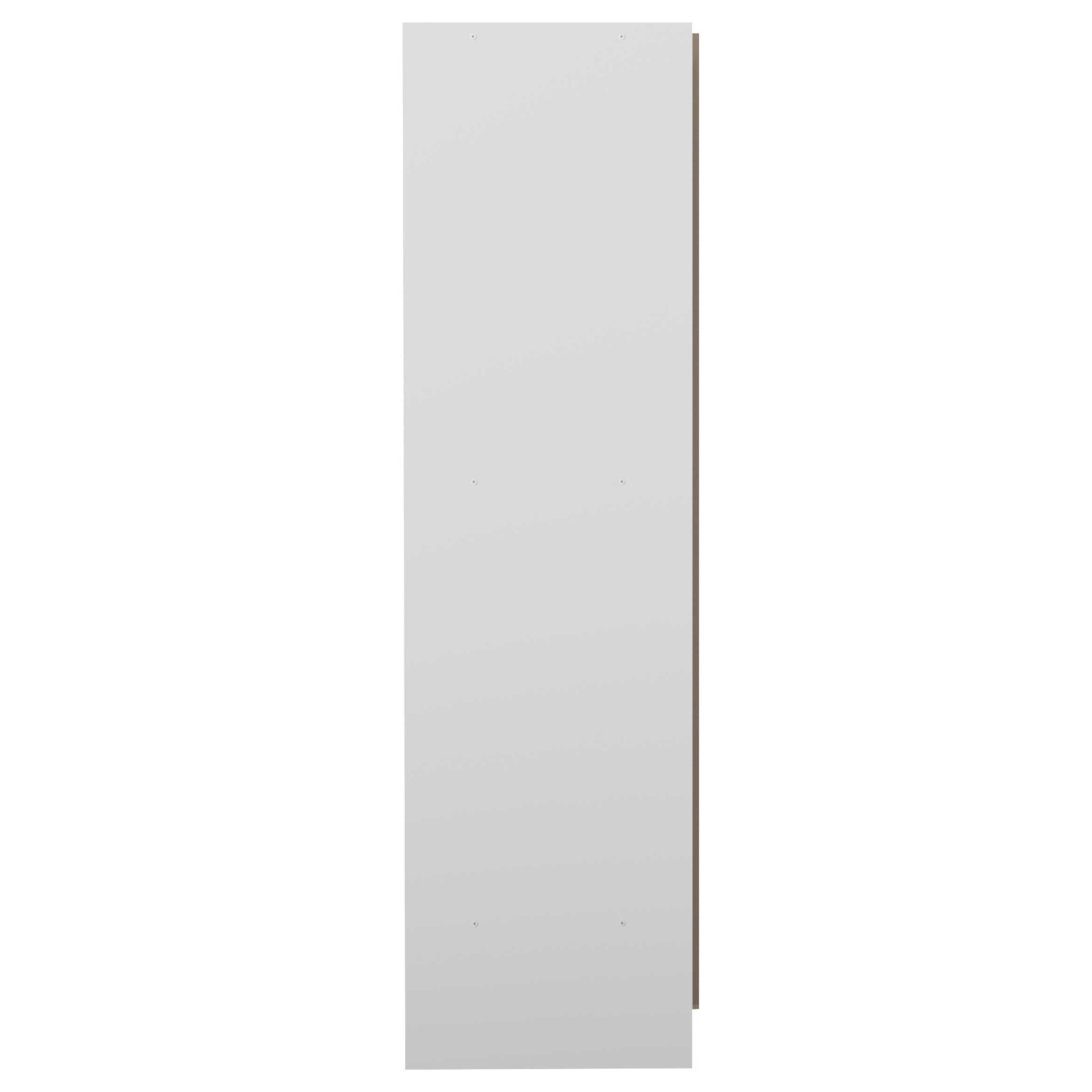 Armoire Spike 123/160cm avec rideau - blanc/taupe - Image 4