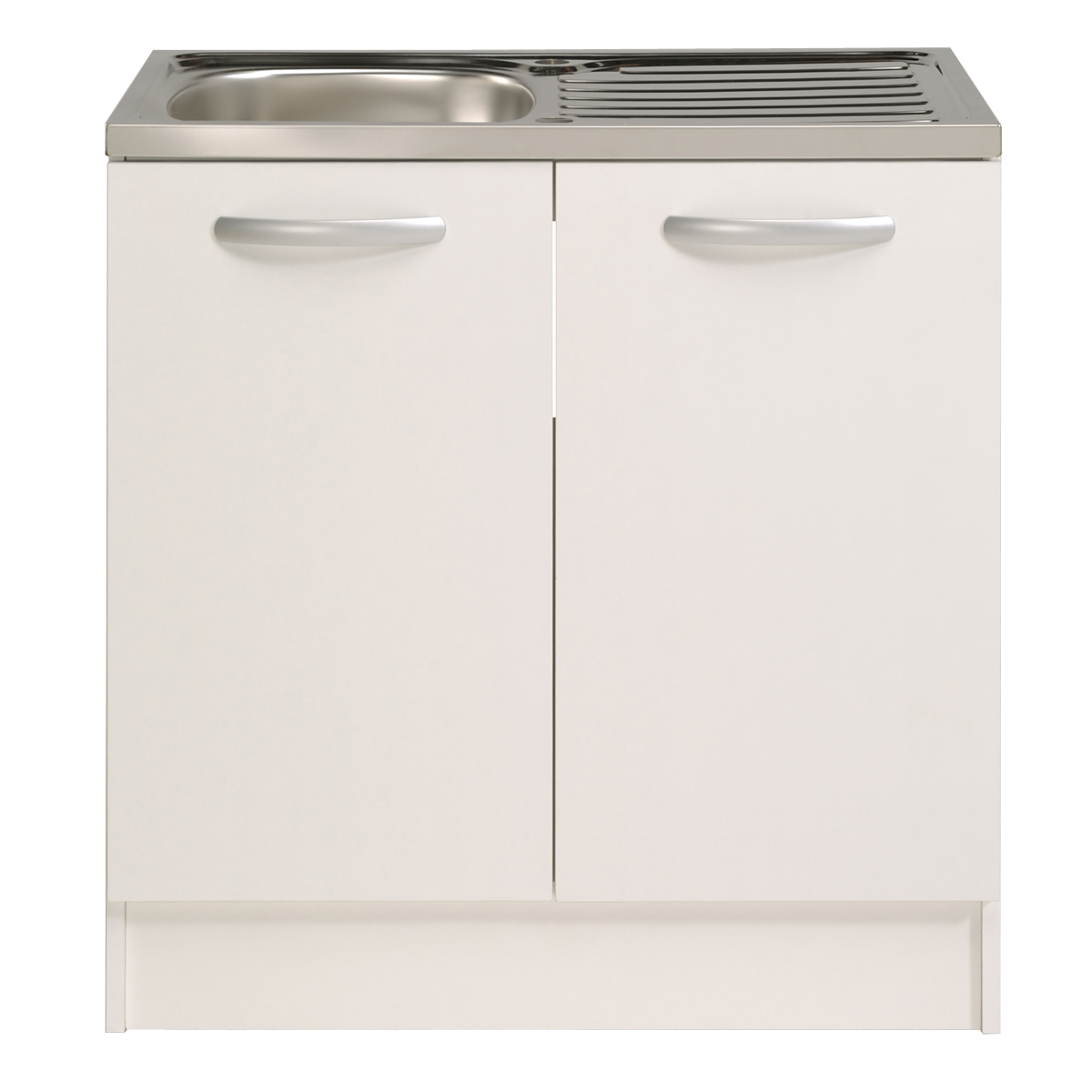 Armoire Sprint 80 cm sans évier - 2 portes - blanc - Image 3