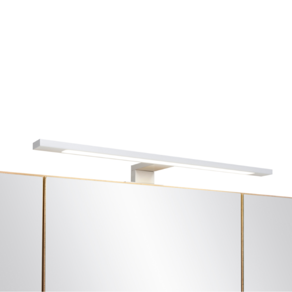 Armoire toilette Karan 100cm 3 portes avec éclairage - chêne - Image 9