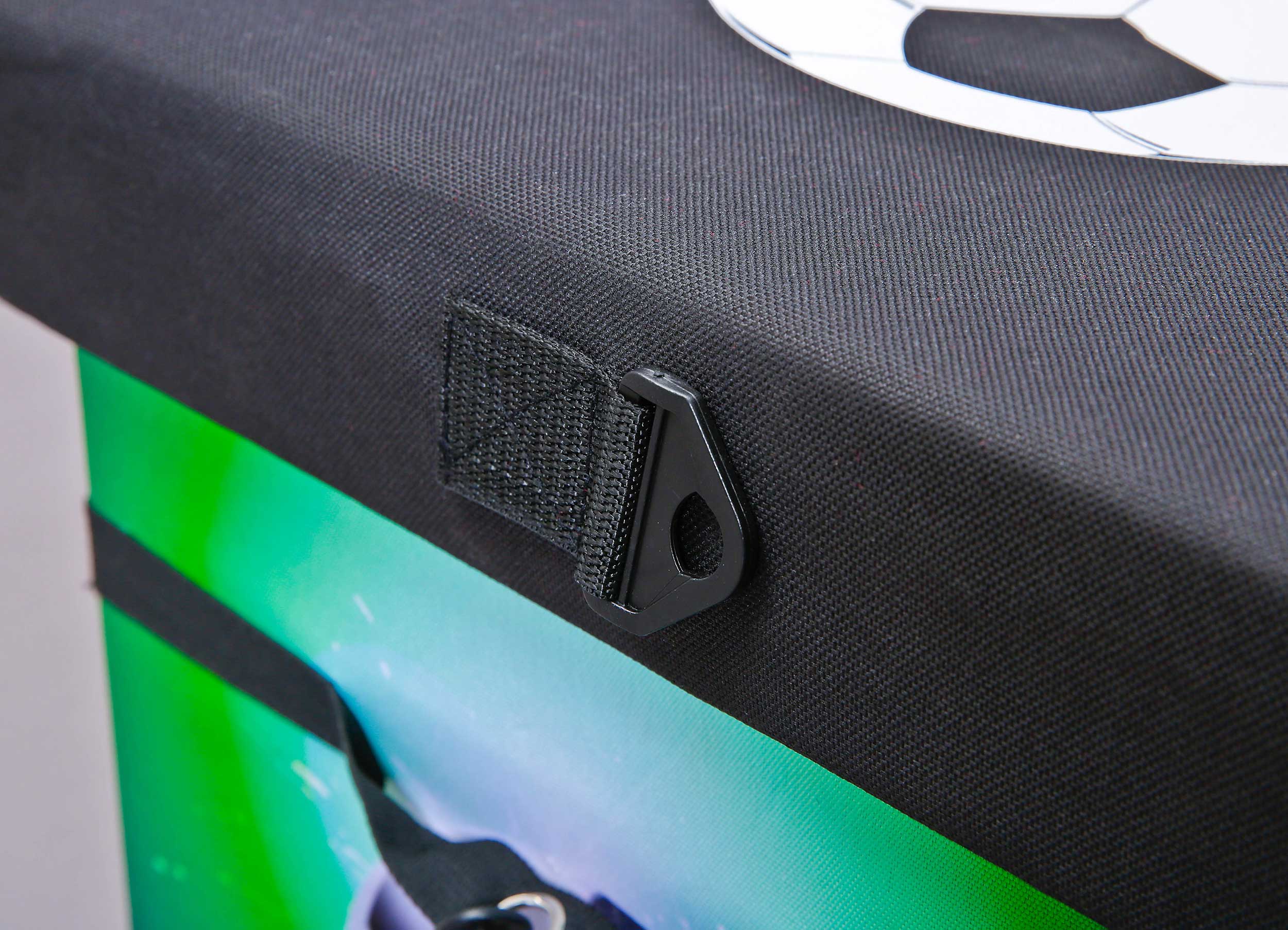 Bac rangement pliable Football - noir/vert - Image 6