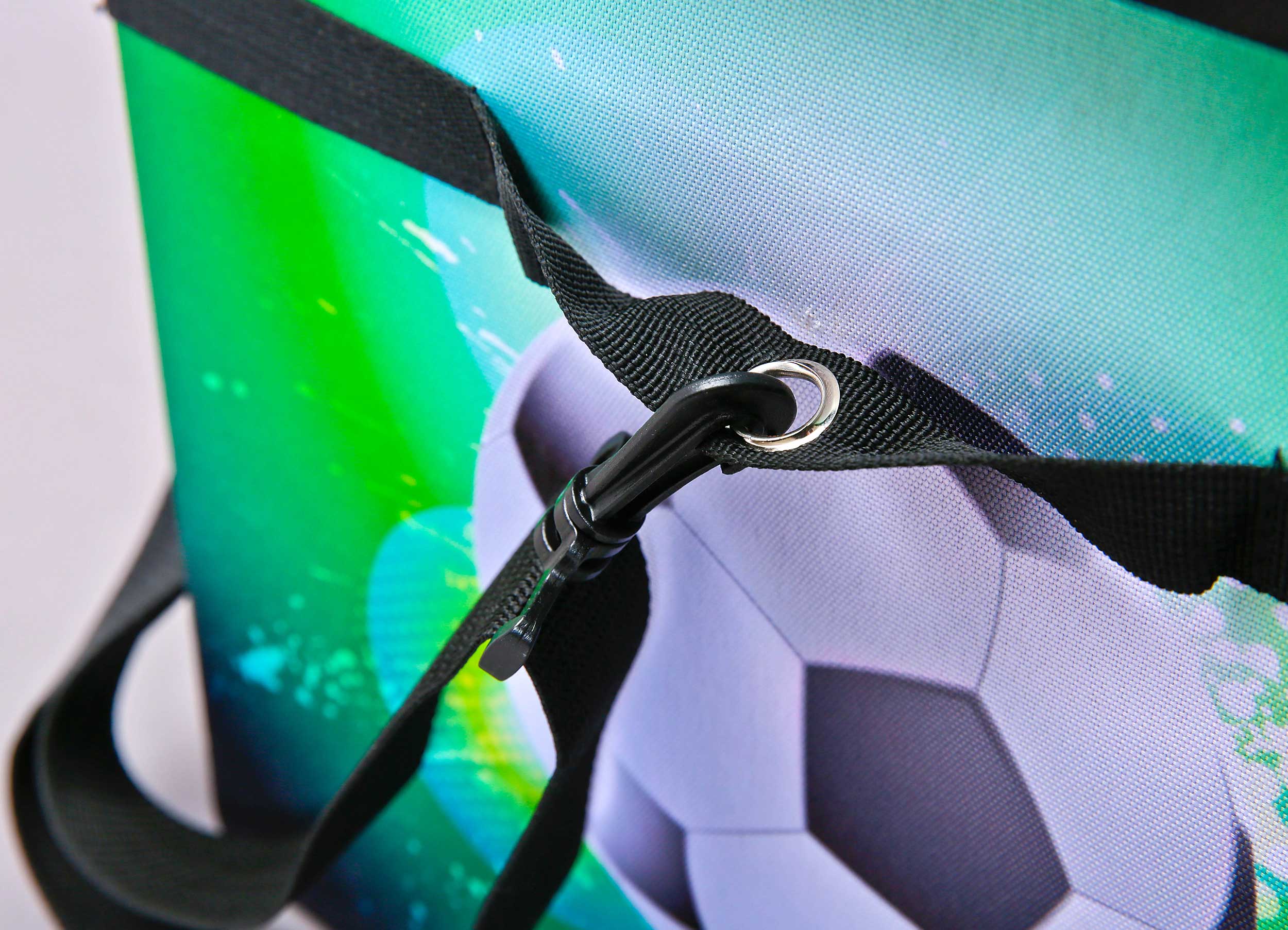 Bac rangement pliable Football - noir/vert - Image 7