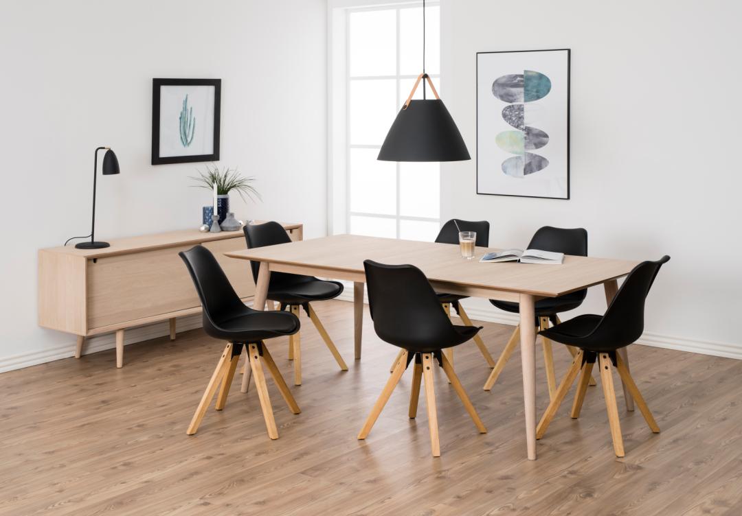 Bahut Cedro 180cm, 2 portes & 5 tiroirs - chêne blanc - Image 4