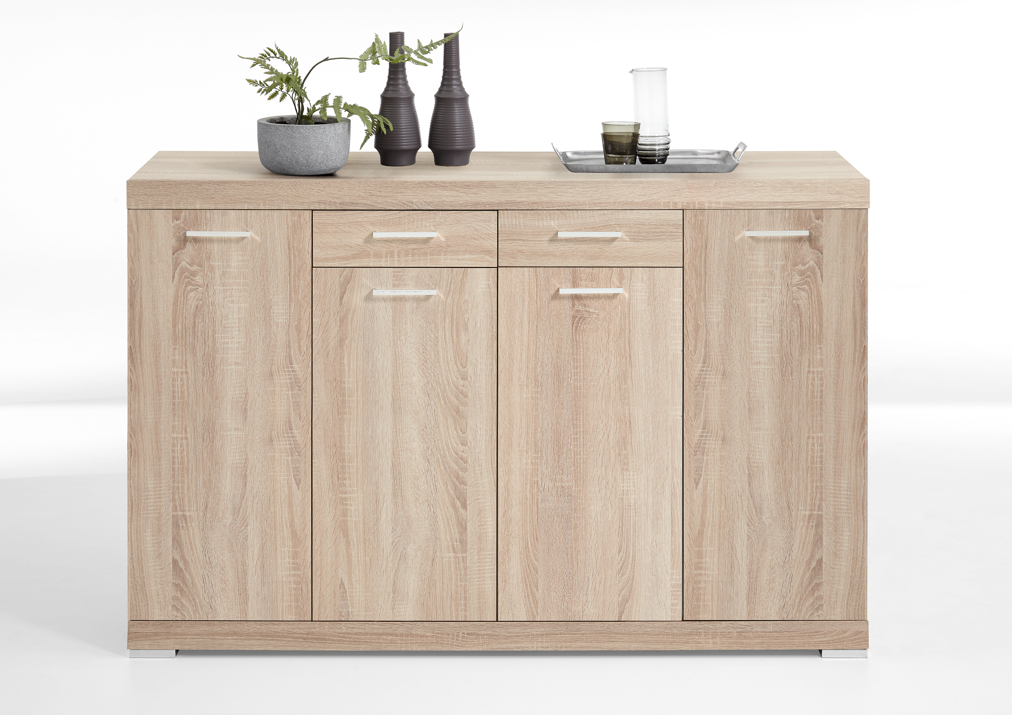 Bahut Cristal 160x109x50 - chêne - Image 5