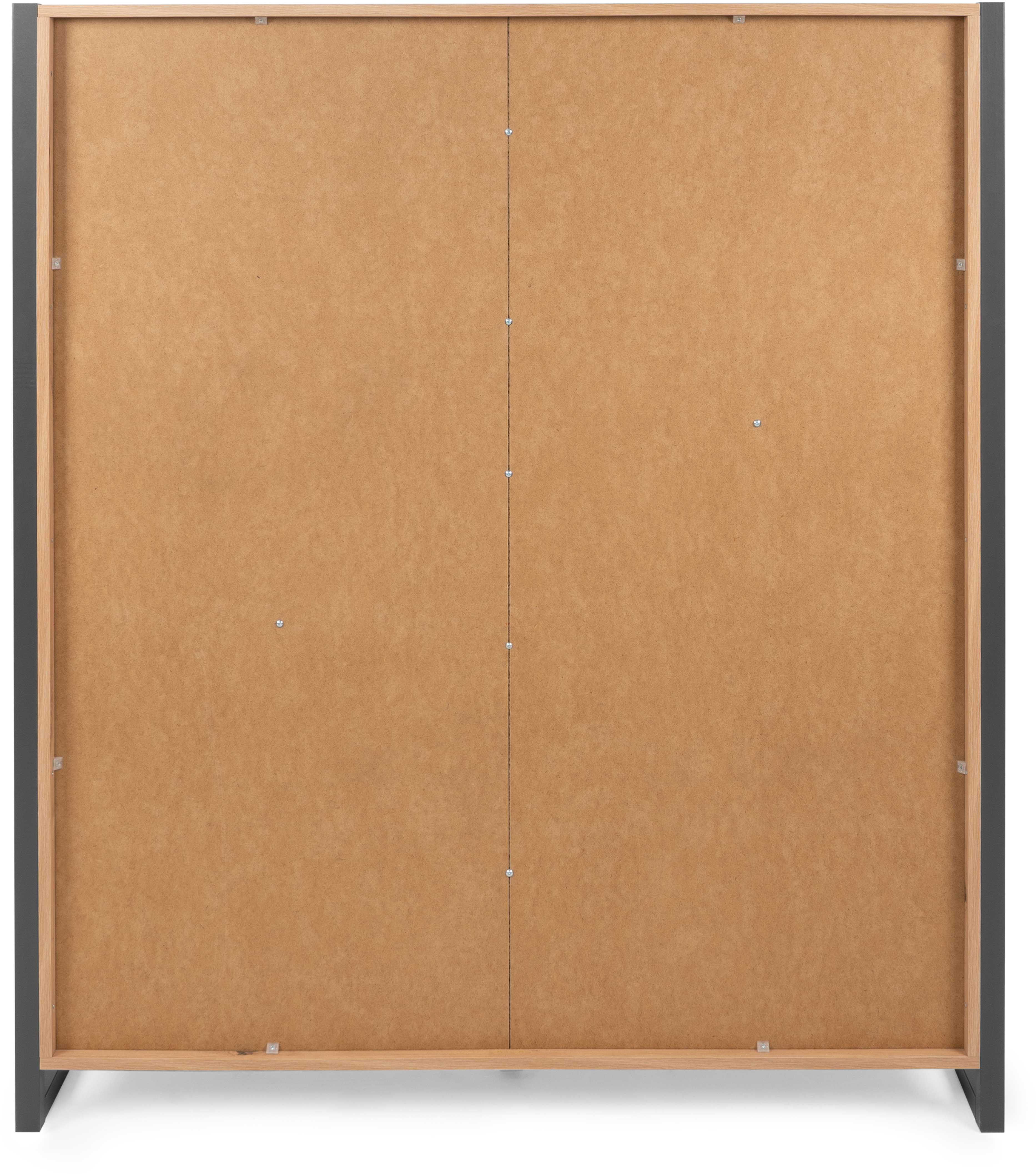 Bahut Damon haut 120cm 2 portes - chêne/anthracite - Image 2