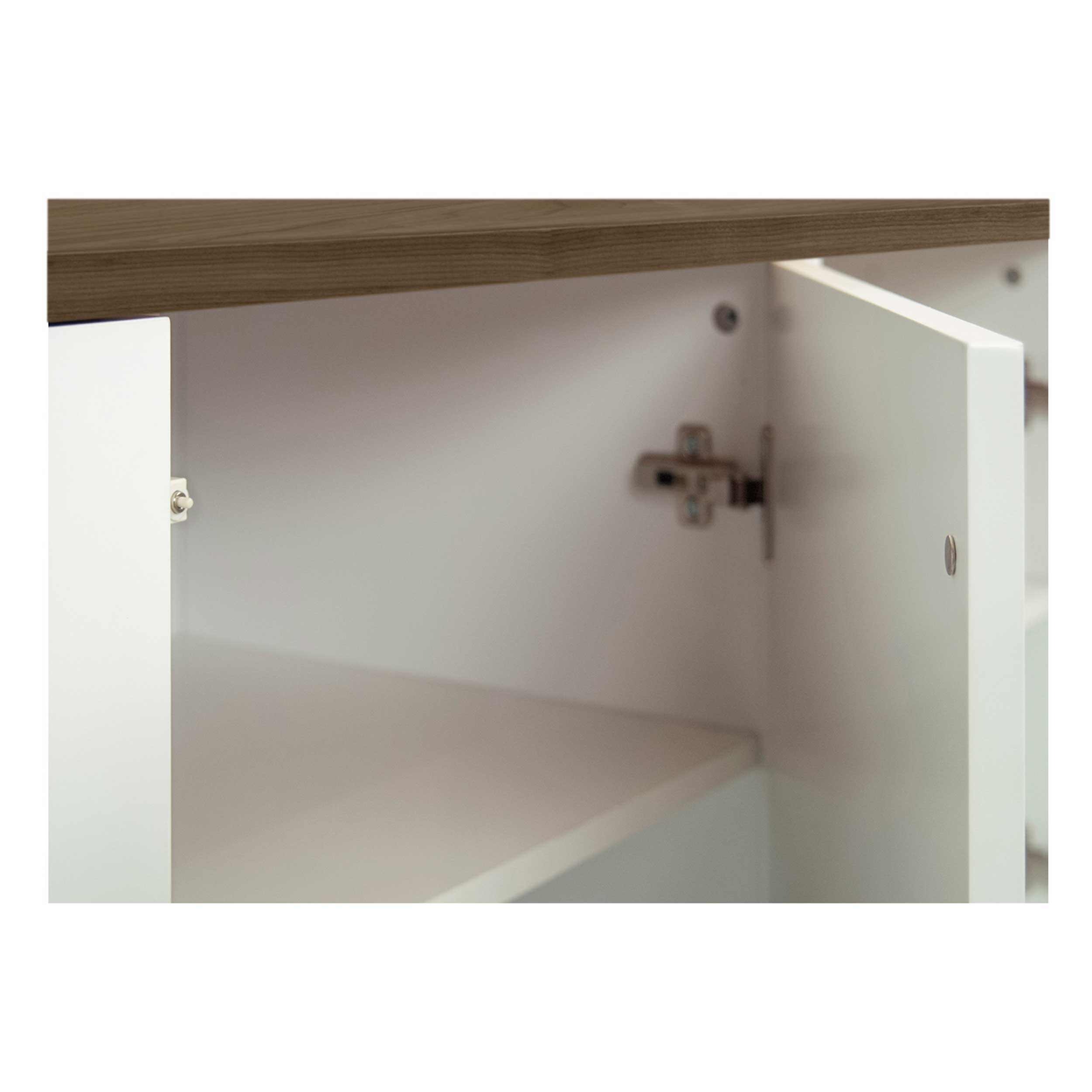 Bahut Echo - blanc/noyer - Image 4