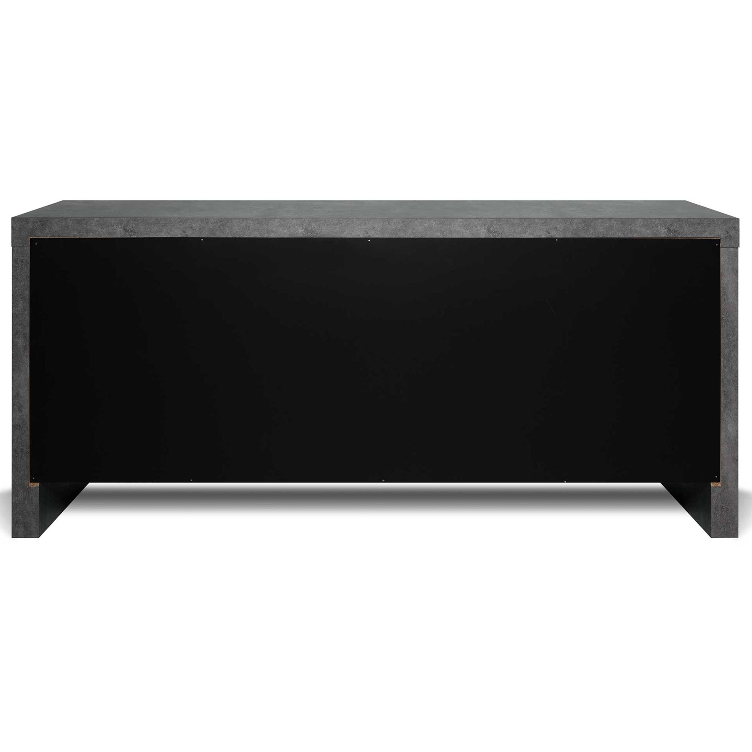 Bahut Kobe 188cm - béton/noir - Image 2