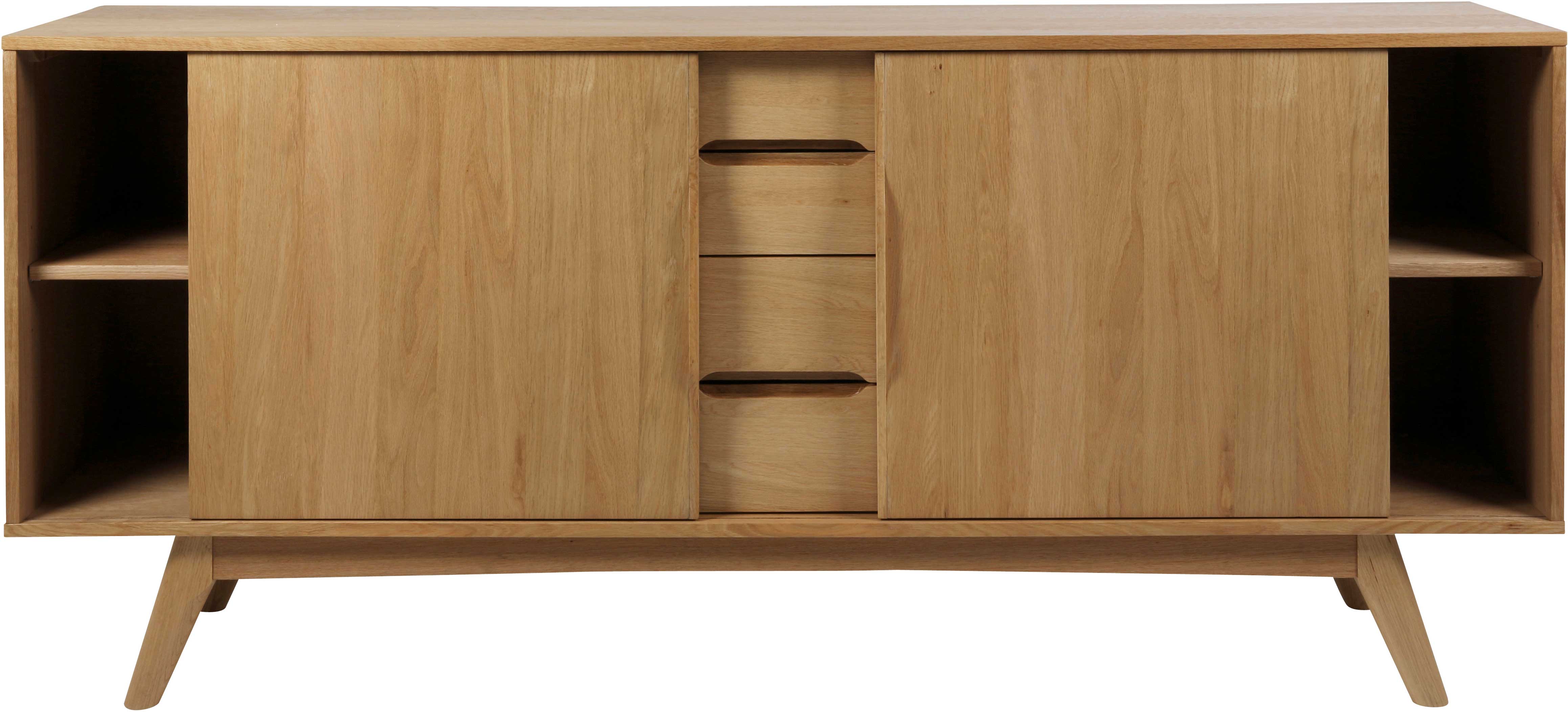 Bahut Merza 180cm 2 portes & 4 tiroirs -chêne - Image 7