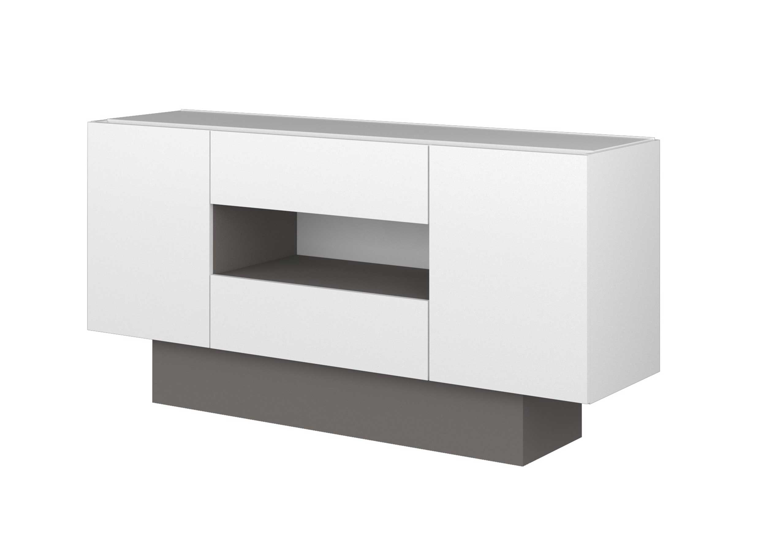Bahut / Meuble tv Ivo 160cm - blanc - Image 8