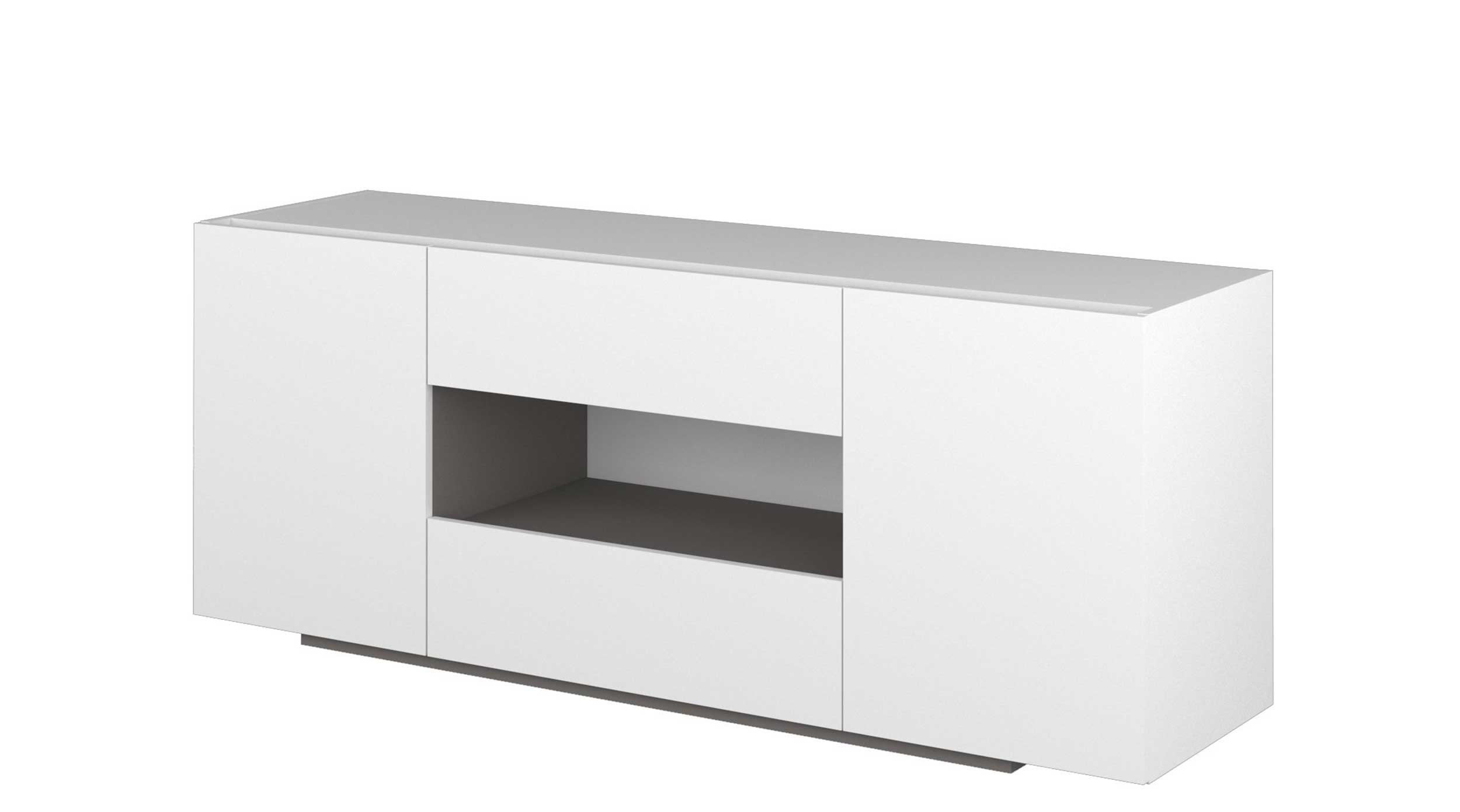 Bahut / Meuble tv Ivo 160cm - blanc - Image 9