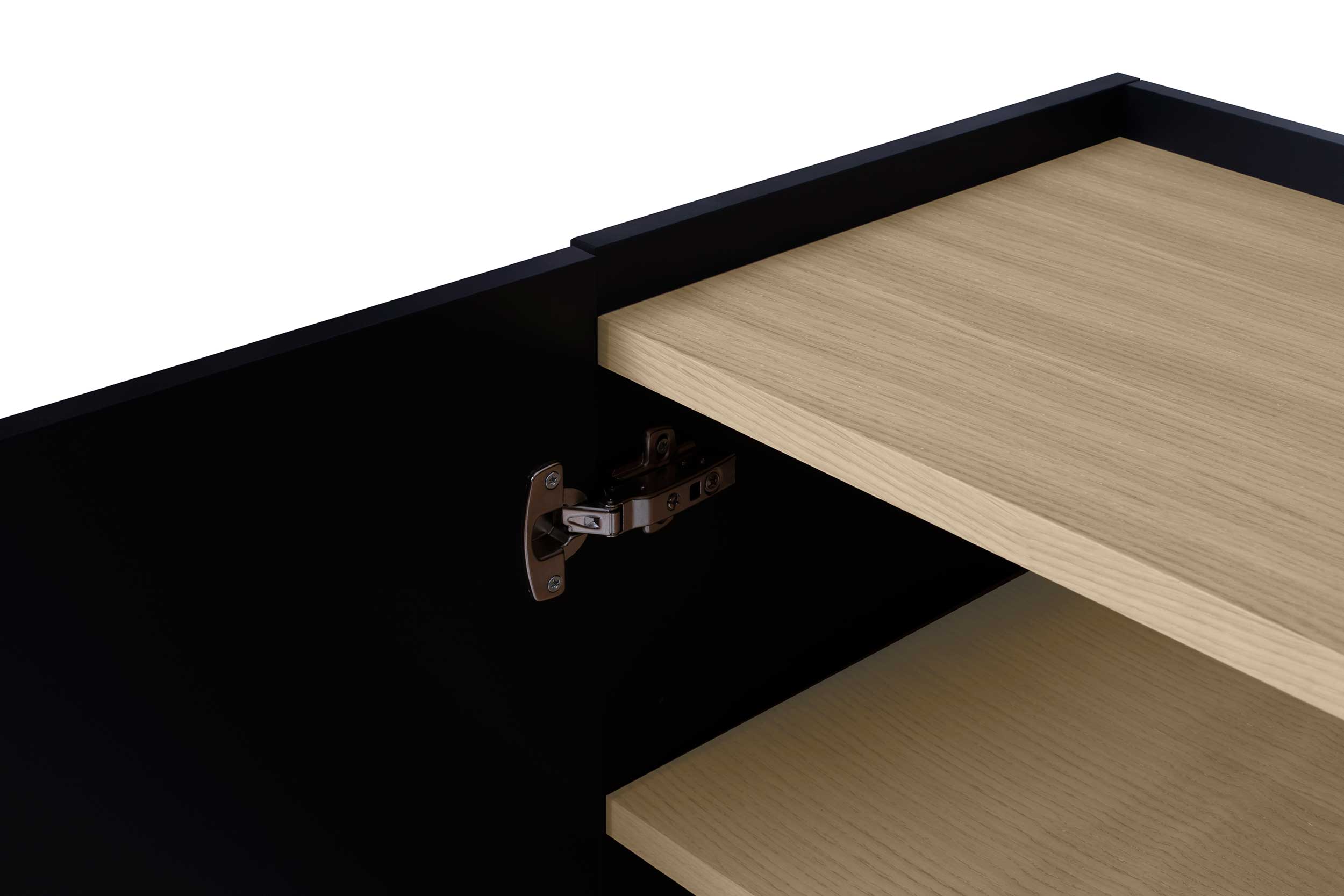 Bahut Nina - chêne/noir - Image 7