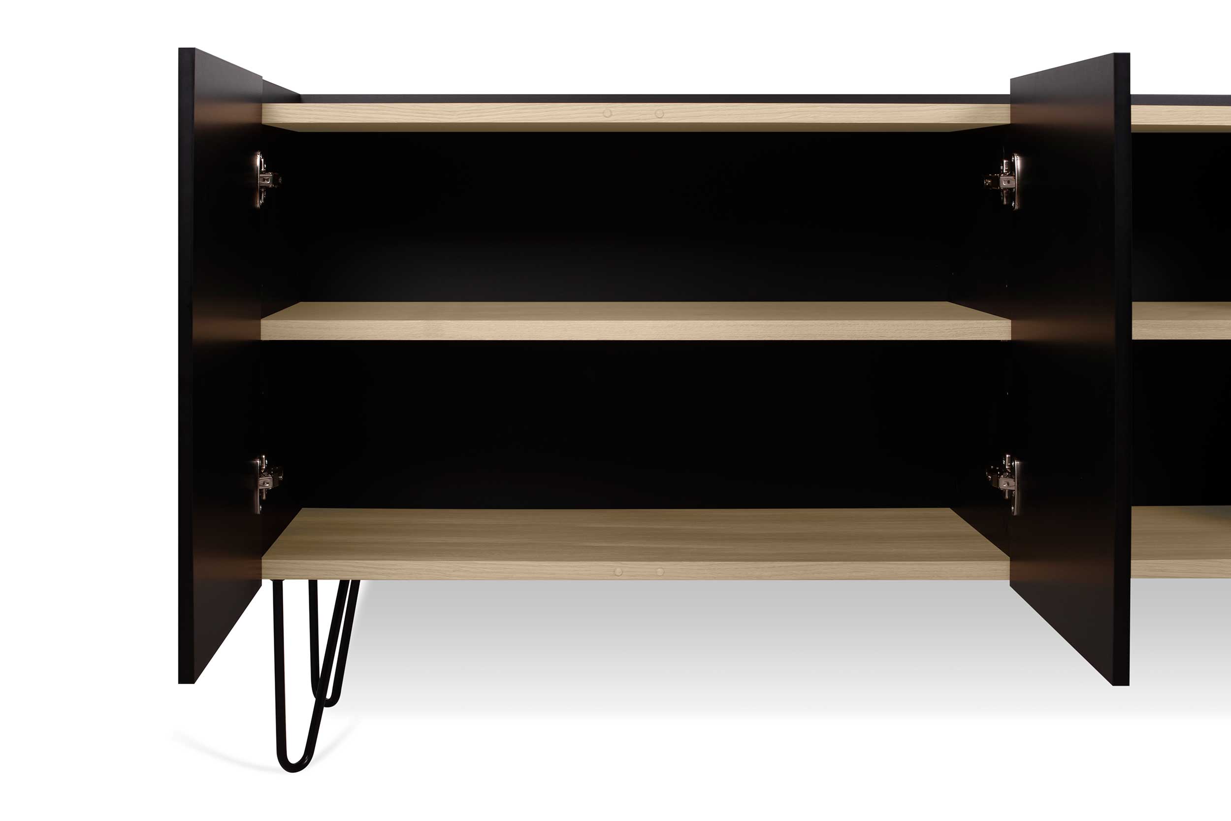 Bahut Nina - chêne/noir - Image 10