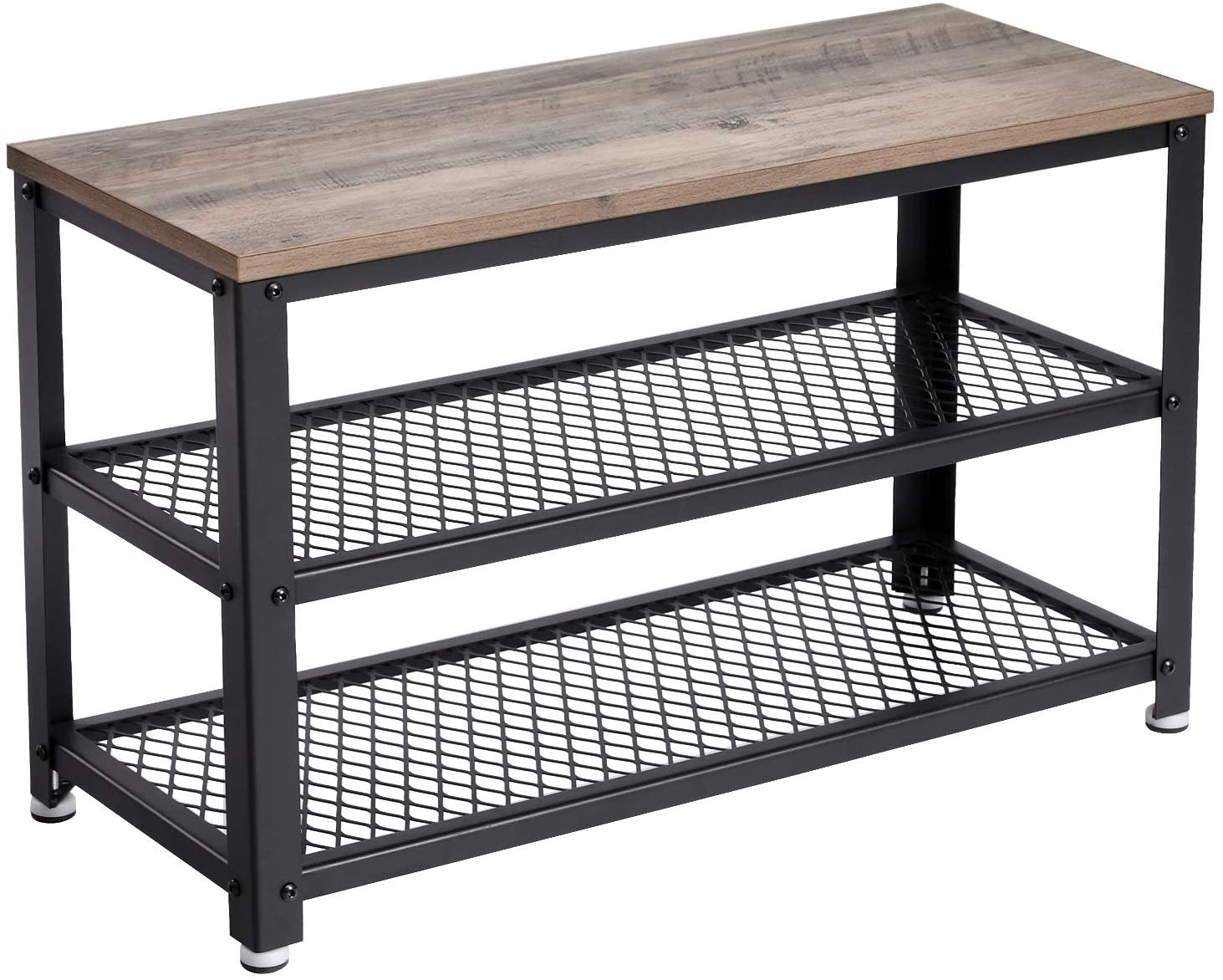 Banc à chaussures Bill 2 tablettes - greige/noir - Image 4