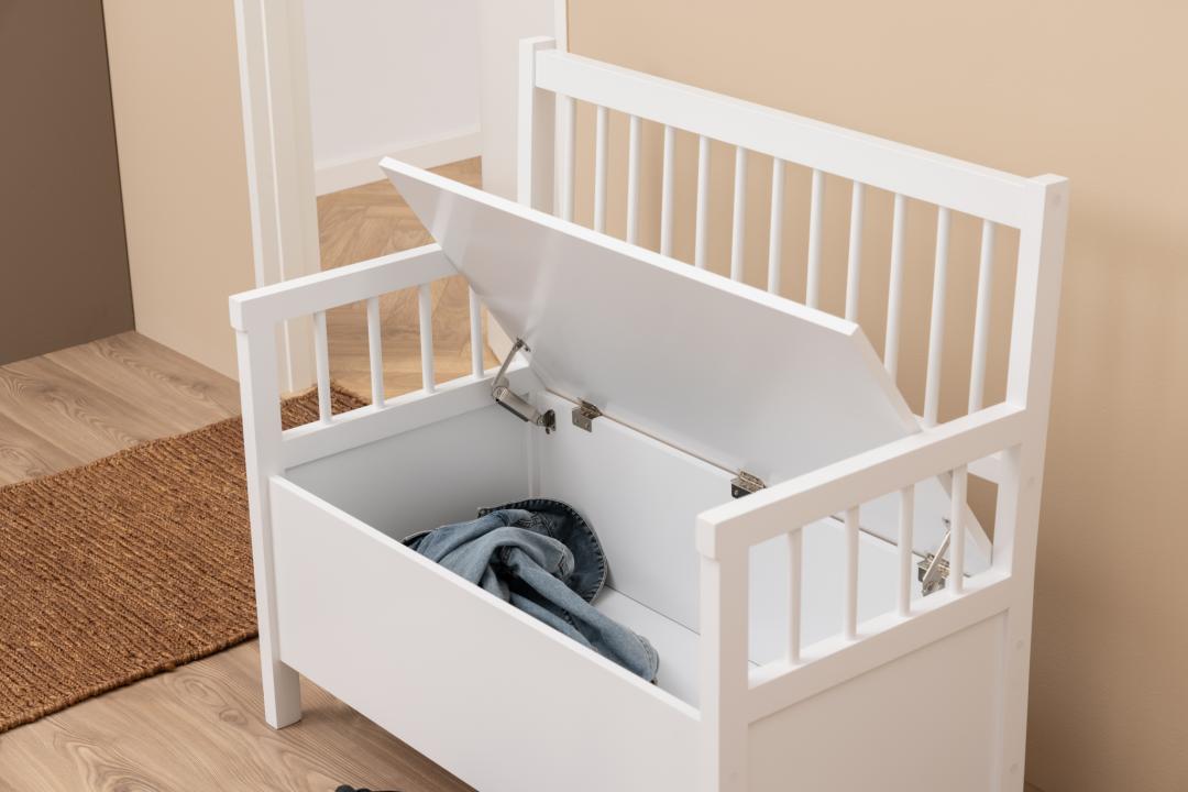 Banc Aster avec espace de rangement - beige/blanc - Image 1