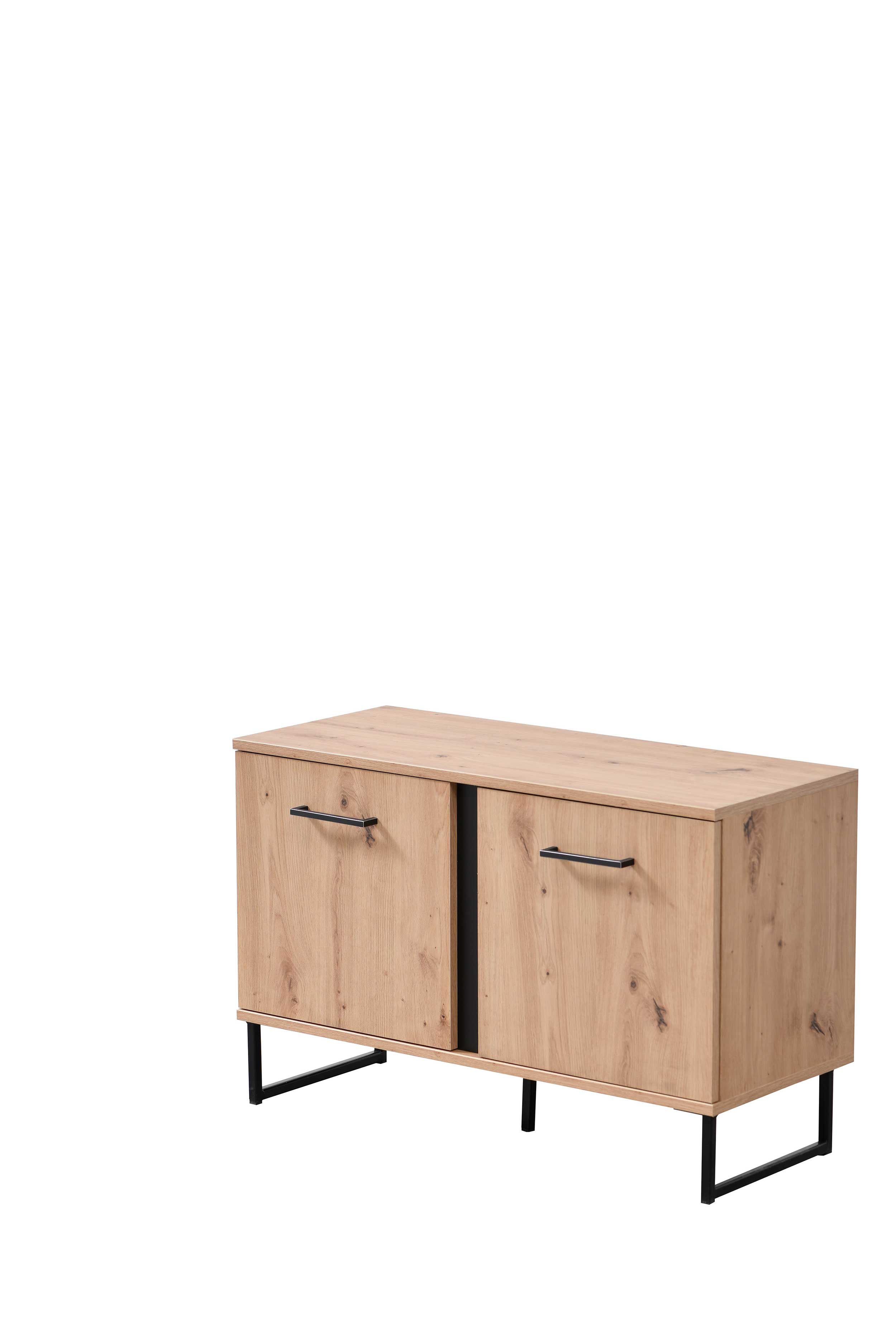 Banc d'entrée Hoggas 84,5cm 2 portes & 1 tiroir - chêne - Image 8