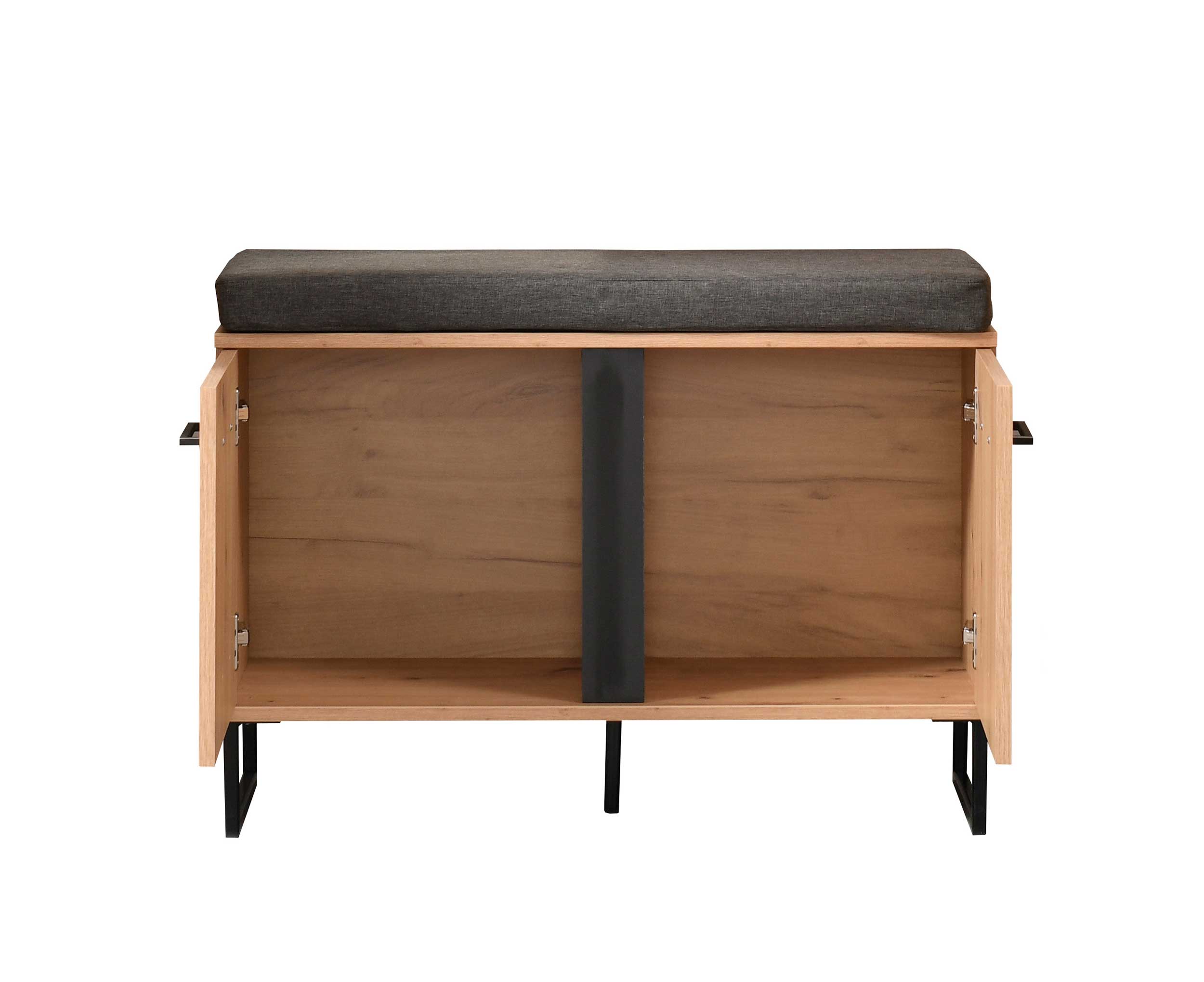 Banc d'entrée Hoggas 84,5cm 2 portes & 1 tiroir - chêne - Image 9