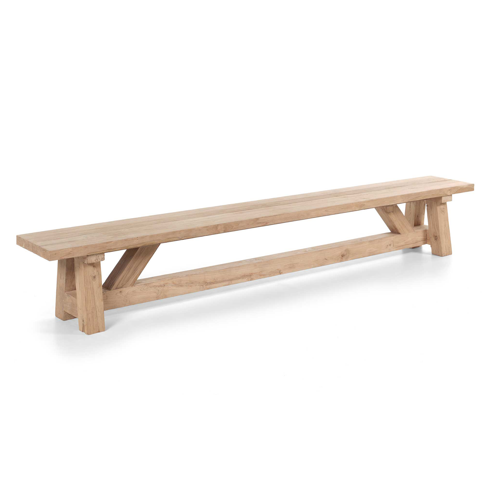 Banc de jardin Broome 300x40x45cm - teck