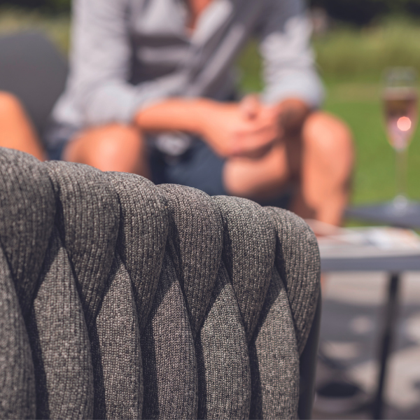 Banc de jardin Gaborone aluminium et oléfine - anthracite - Image 2