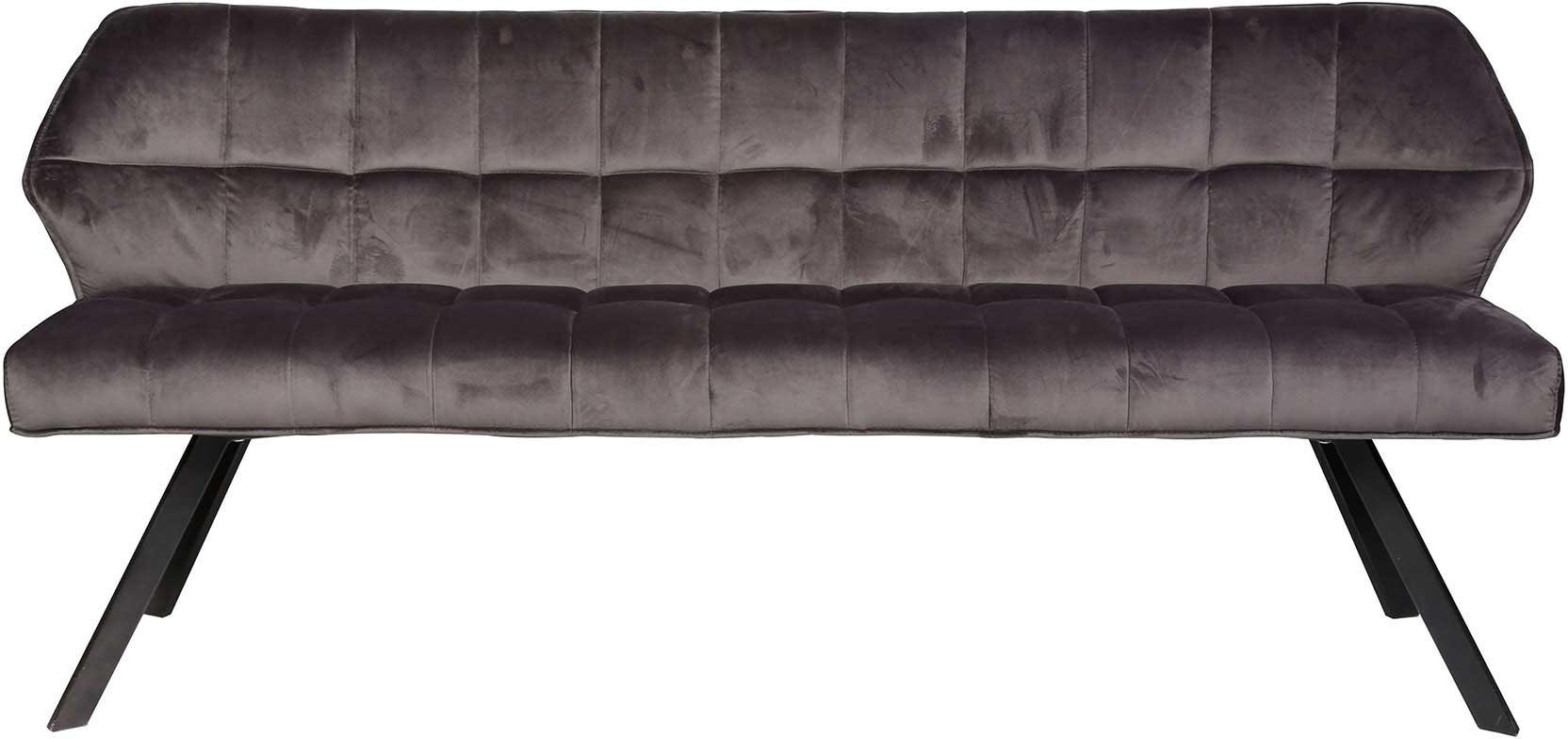 Banc Rilla 180cm velours - anthracite - Image 7