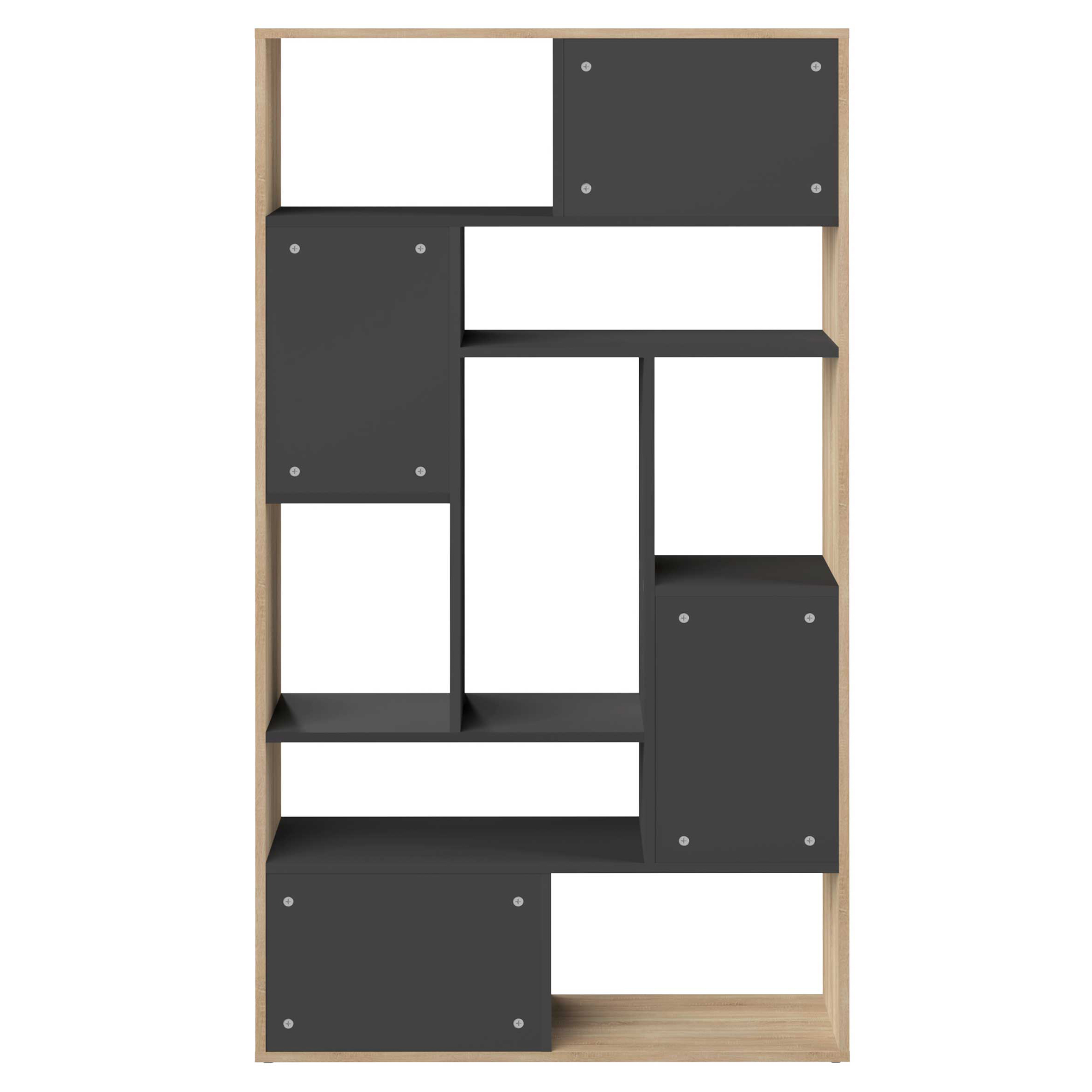 Bibliothèque Bangkok - chêne/noir - Image 4