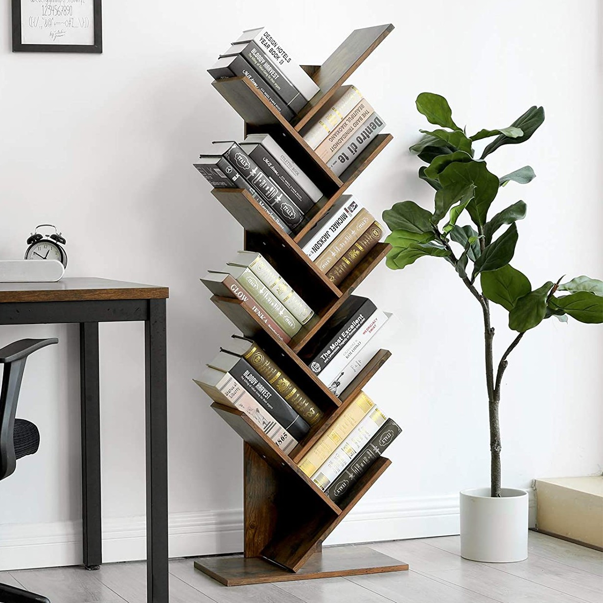 Bibliothèque Daisy - brun