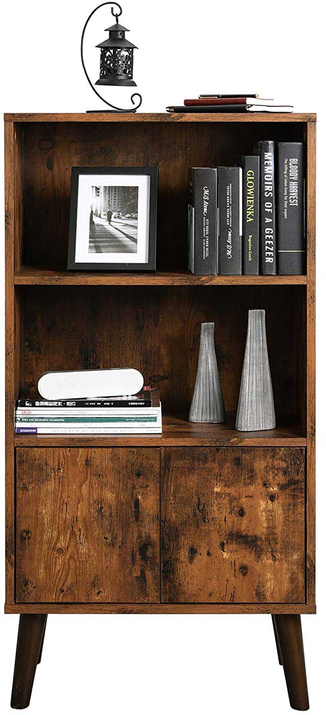 Bibliothèque Domi industriel - brun/noir - Image 10