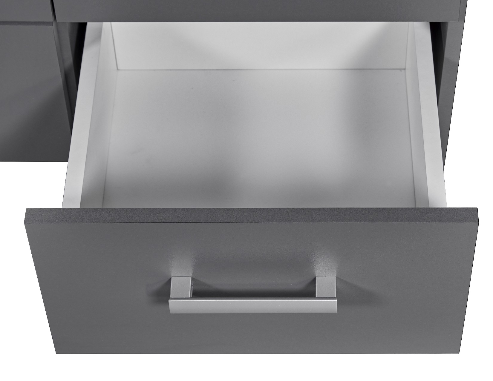 Bibliothèque Eden 81cm 4 tiroirs - gris graphite - Image 2