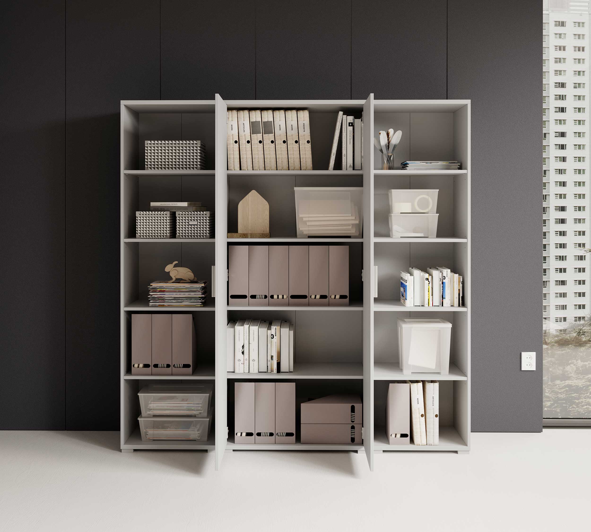 Bibliothèque haute Olaph - blanc - Image 5