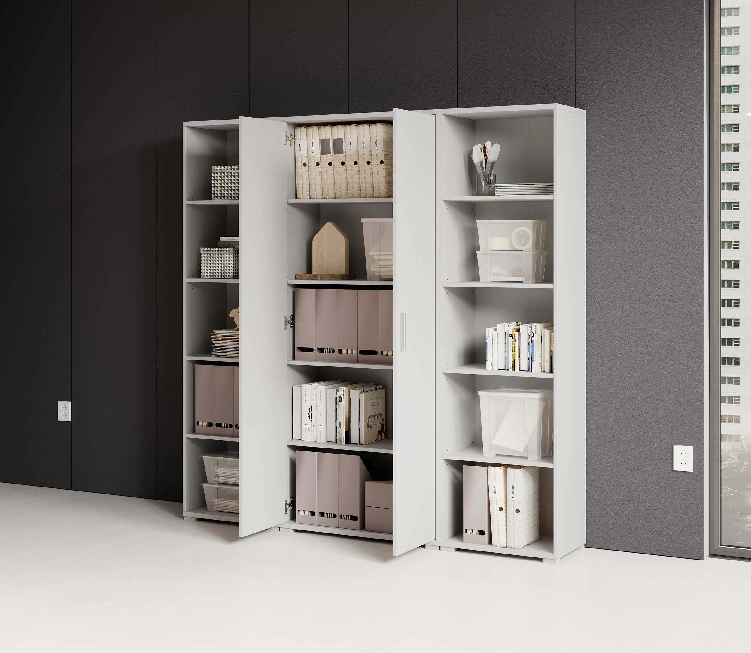 Bibliothèque haute Olaph - blanc - Image 8