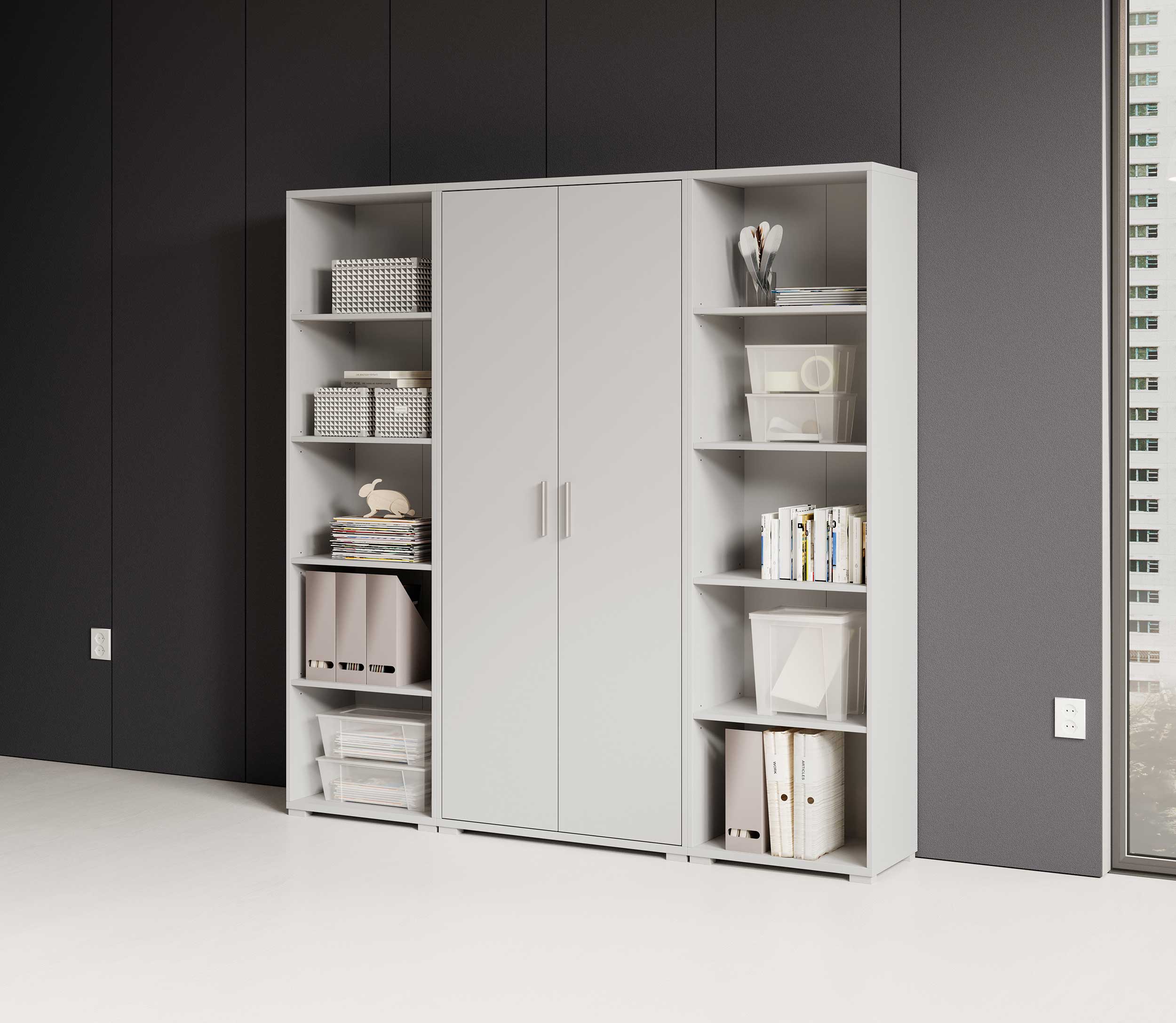 Bibliothèque haute Olaph - blanc - Image 9