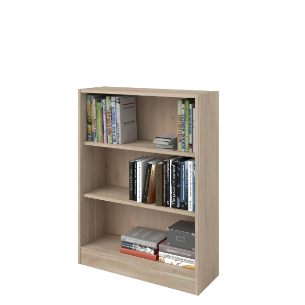 Bibliothèque Hobby 104 cm-2 étagères-chêne - Image 6